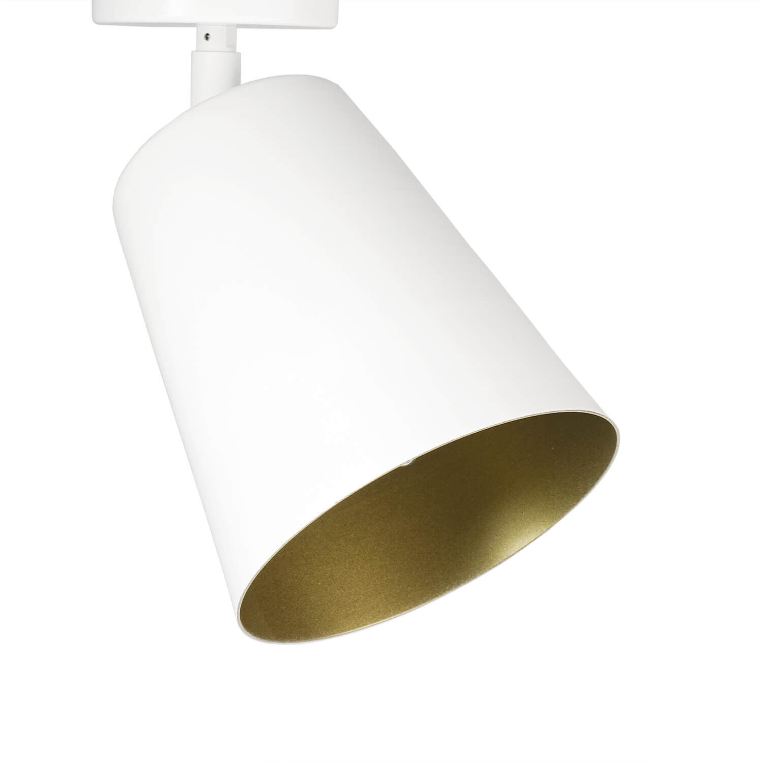 Plafonnier Blanc Or Métal Rétro flexible E27 Beleuchtung, Lampe, Lampenschirm