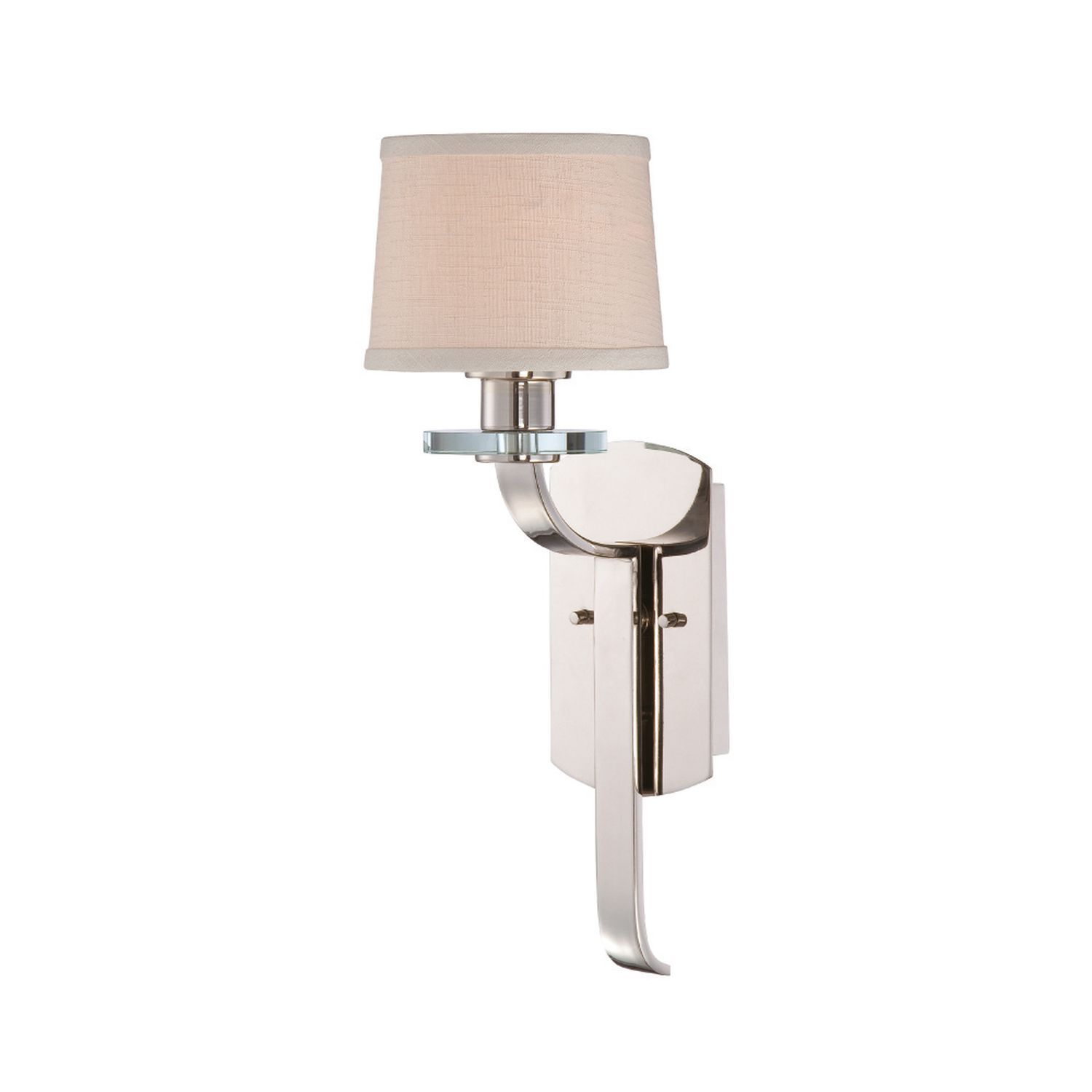 Lampe murale VALI en argent antique crème L:17cm Lampe