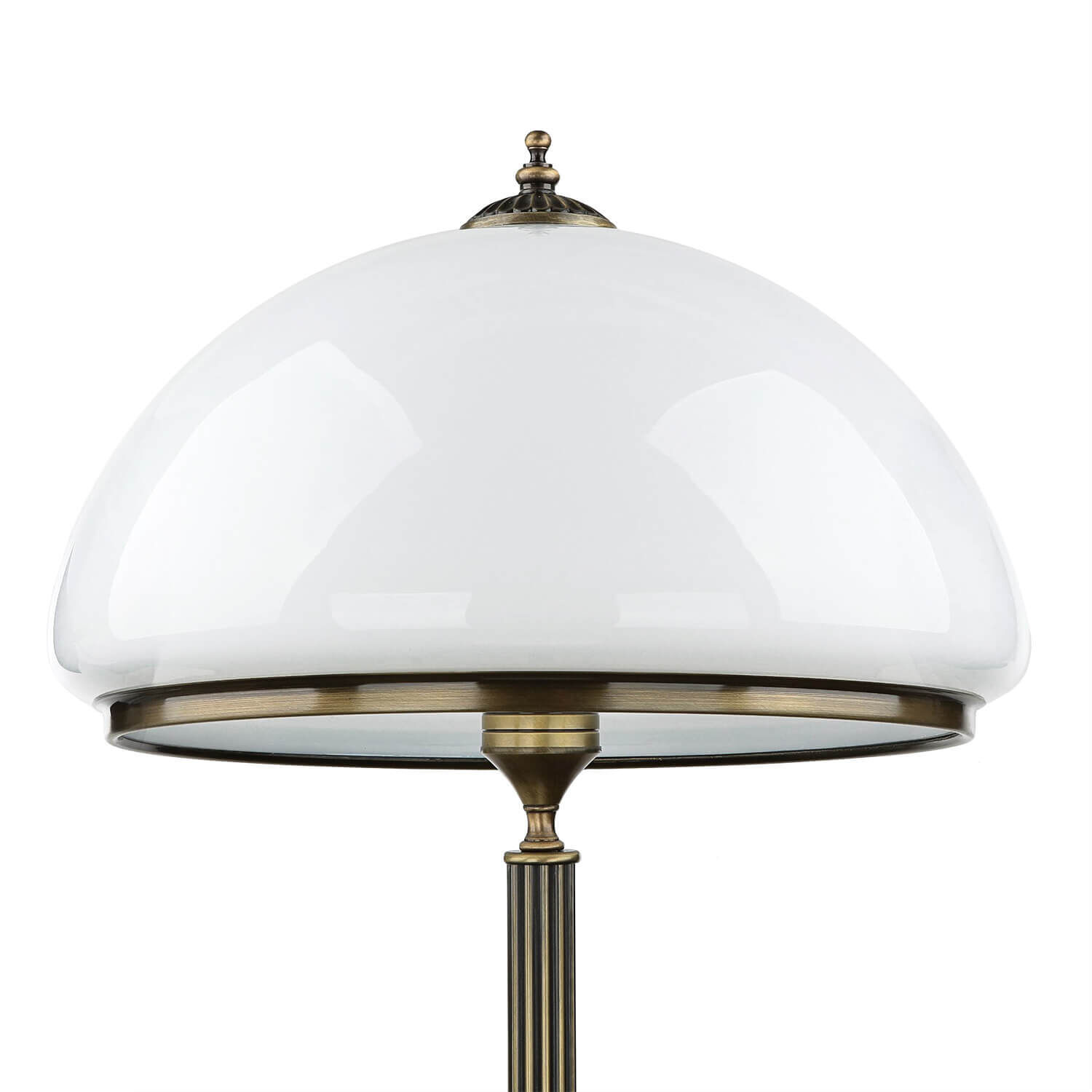 Lampadaire MARLOW en laiton antique 170cm salon