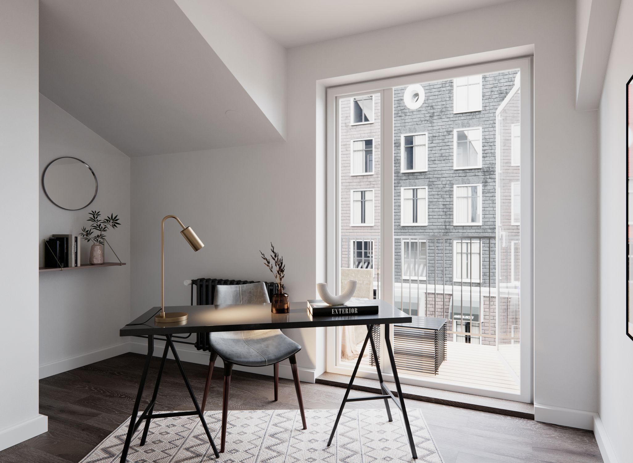 Moebel, Tabelle, Fenster, Innenarchitektur, Lampe