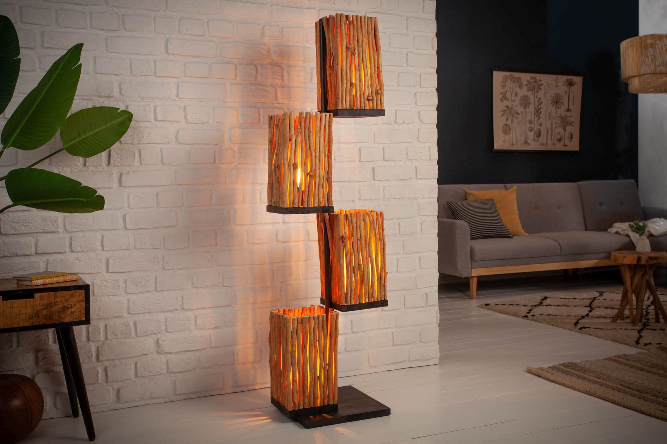 stehlampe-holz-wohnzimmerlampe-stehleuchte-buero-saul-4x-e27-bis-60w-natur-naturliebe-fuer-wohnzimmer-mit-schalter-le63174-05 Lampe, Stehlampe, Holzlampe, Dekorationslampe, Wohnzimmer