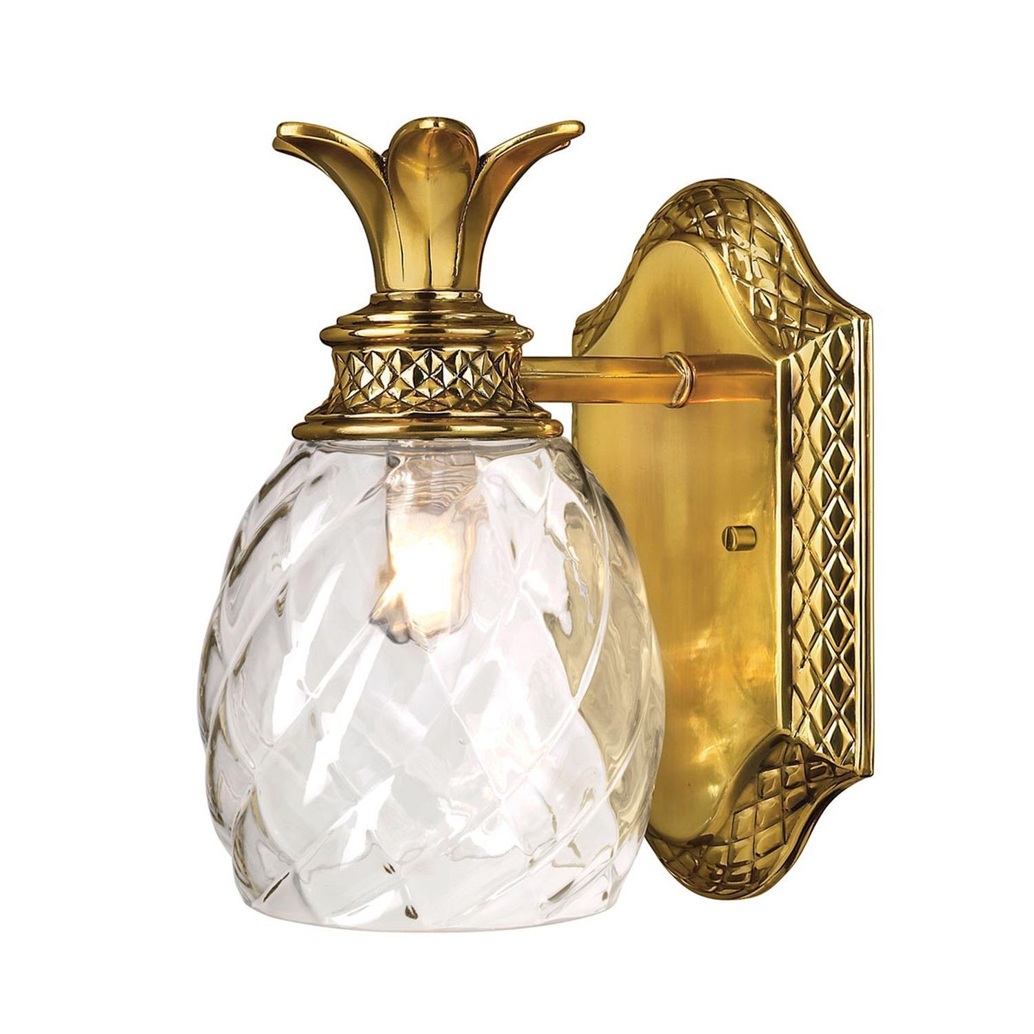 Badlampe Wandlampe Bad IP44 Glas Messing massiv mit LED G9 Wandlampen, Wandelegant, Kristallglas, Goldfinish, Wandleuchte