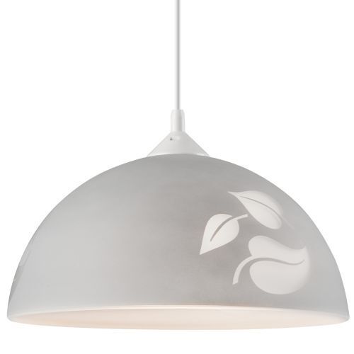 Lampe à suspendre Gris Verre rond Table à manger Rétro confortable