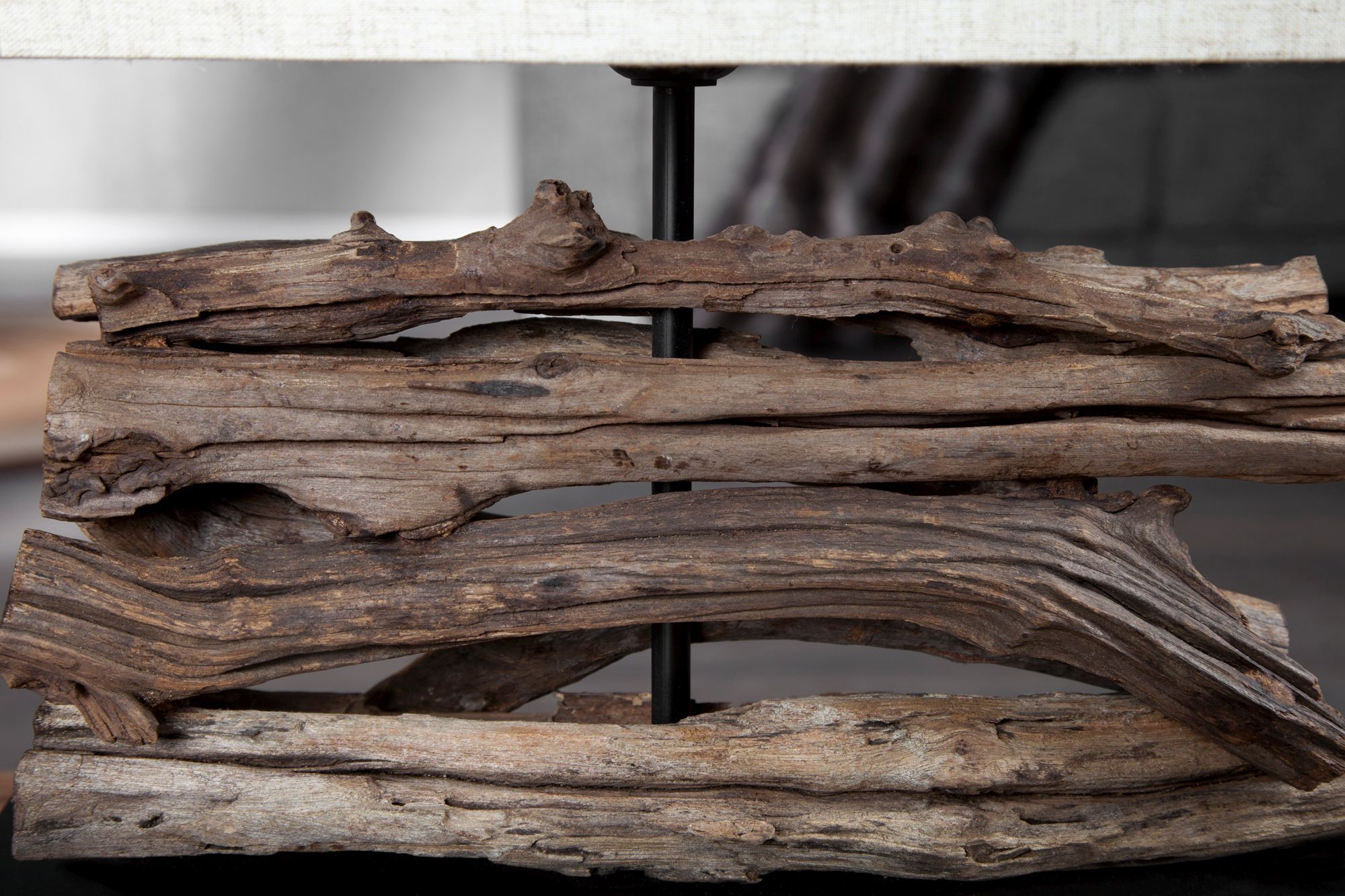 Lampe de table naturelle Moderne artistique 40cm bois flotté Holz, Treibholz