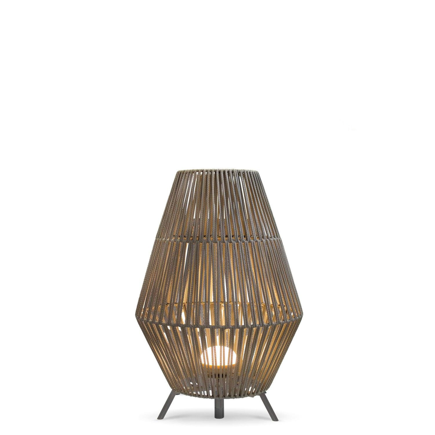 LED Tischlampe außen Akku IP54 dimmbar Fernbedienung 72 cm Lampe, Lampenschirm, Tischlampe