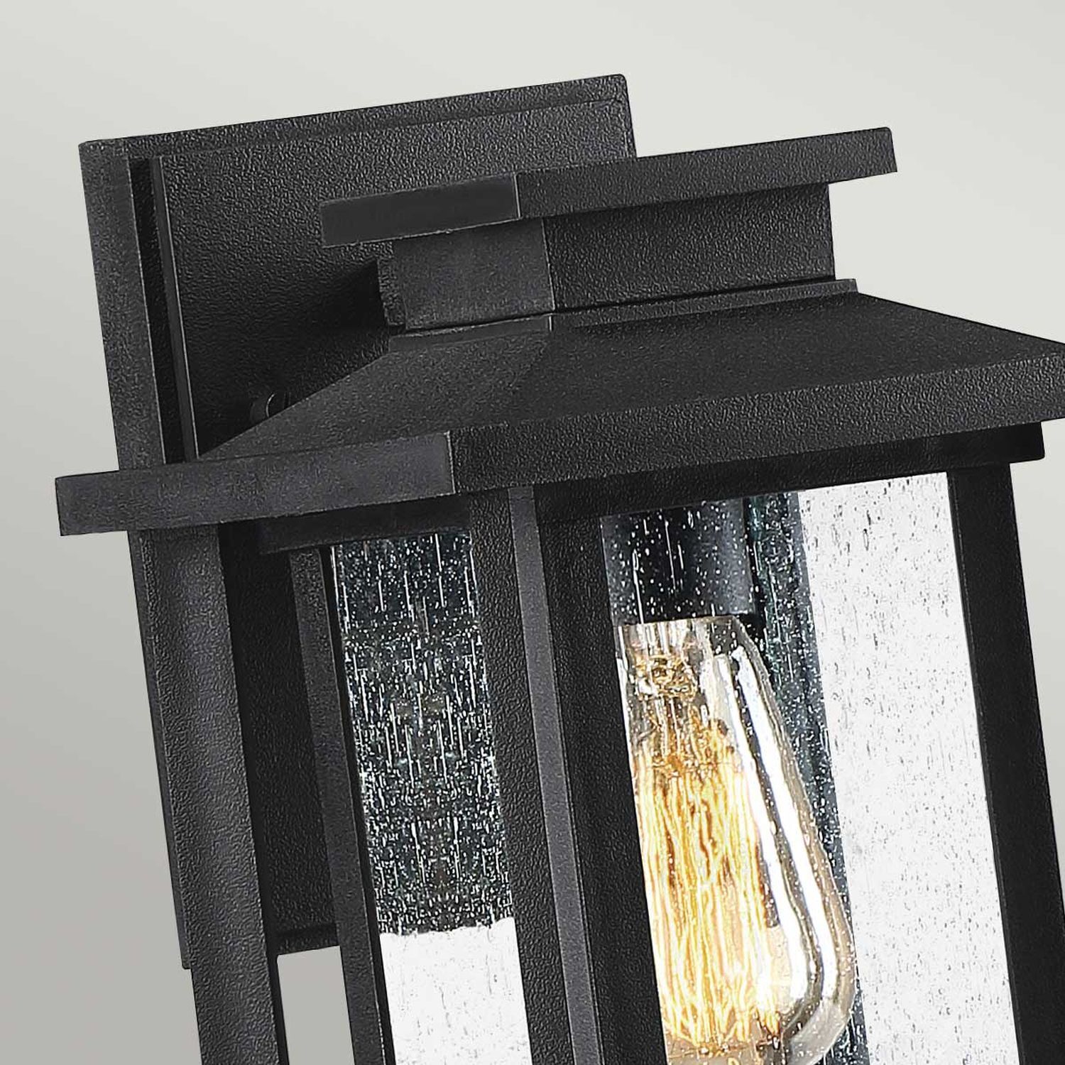 Lampe d'extérieur murale E27 IP44 28 cm de haut noir vintage
