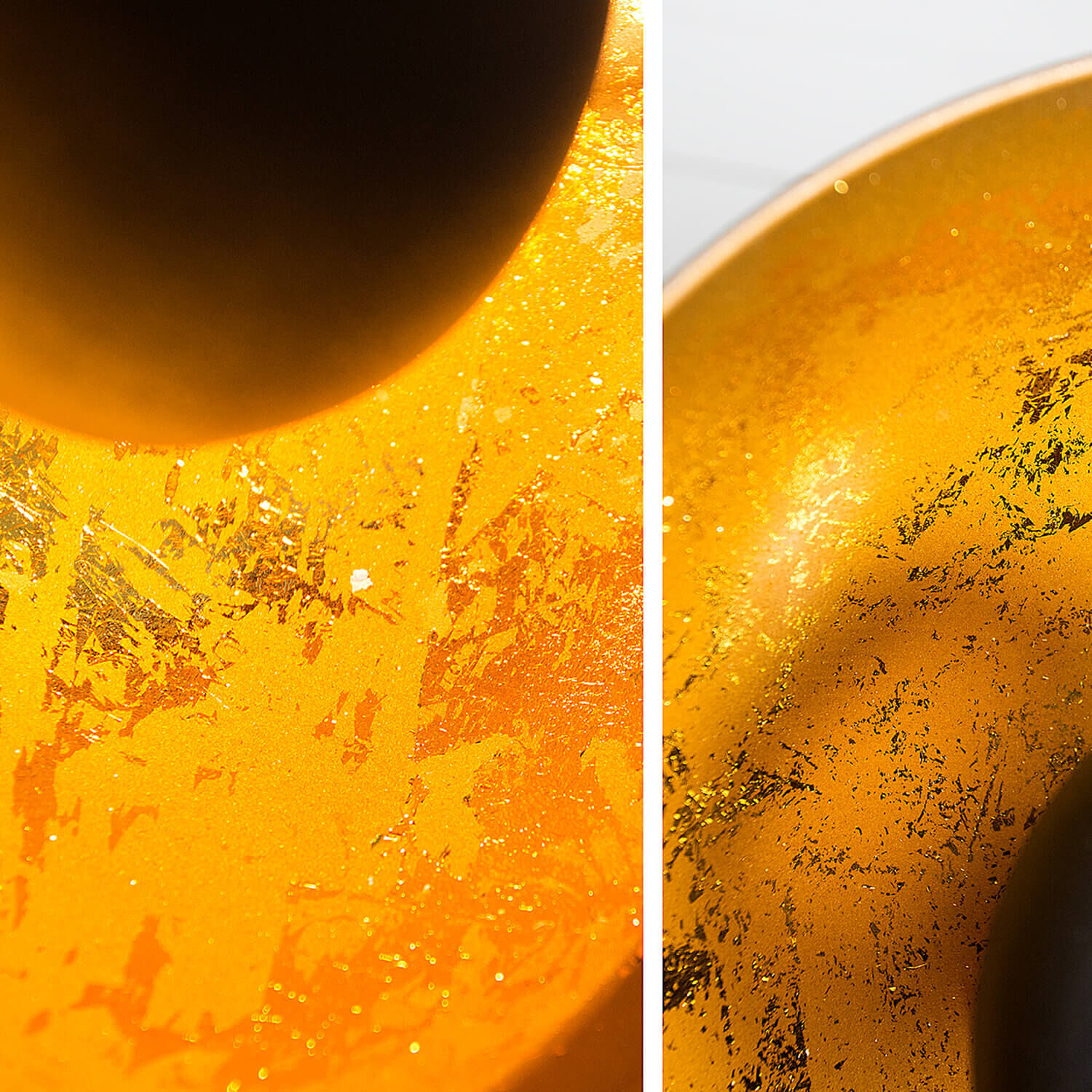 Lampe de table exceptionnelle Rétro ronde Noir Or Sphäre