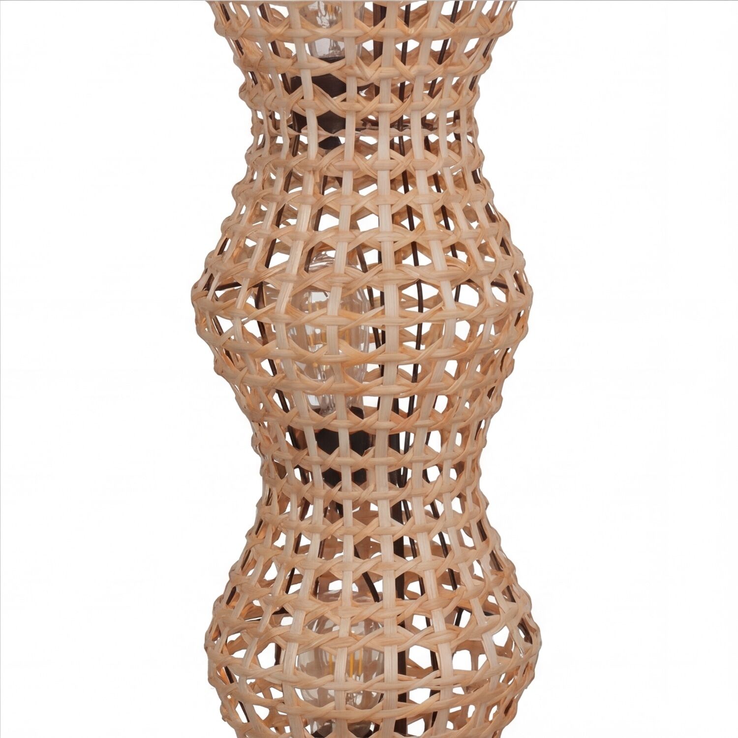 Stehlampe Rattan Natur 111 cm 4-flmg E27 Skandinavisch Wicker Vessel, Rattan Striped, Vase, Woven Structure, Decorative Basket