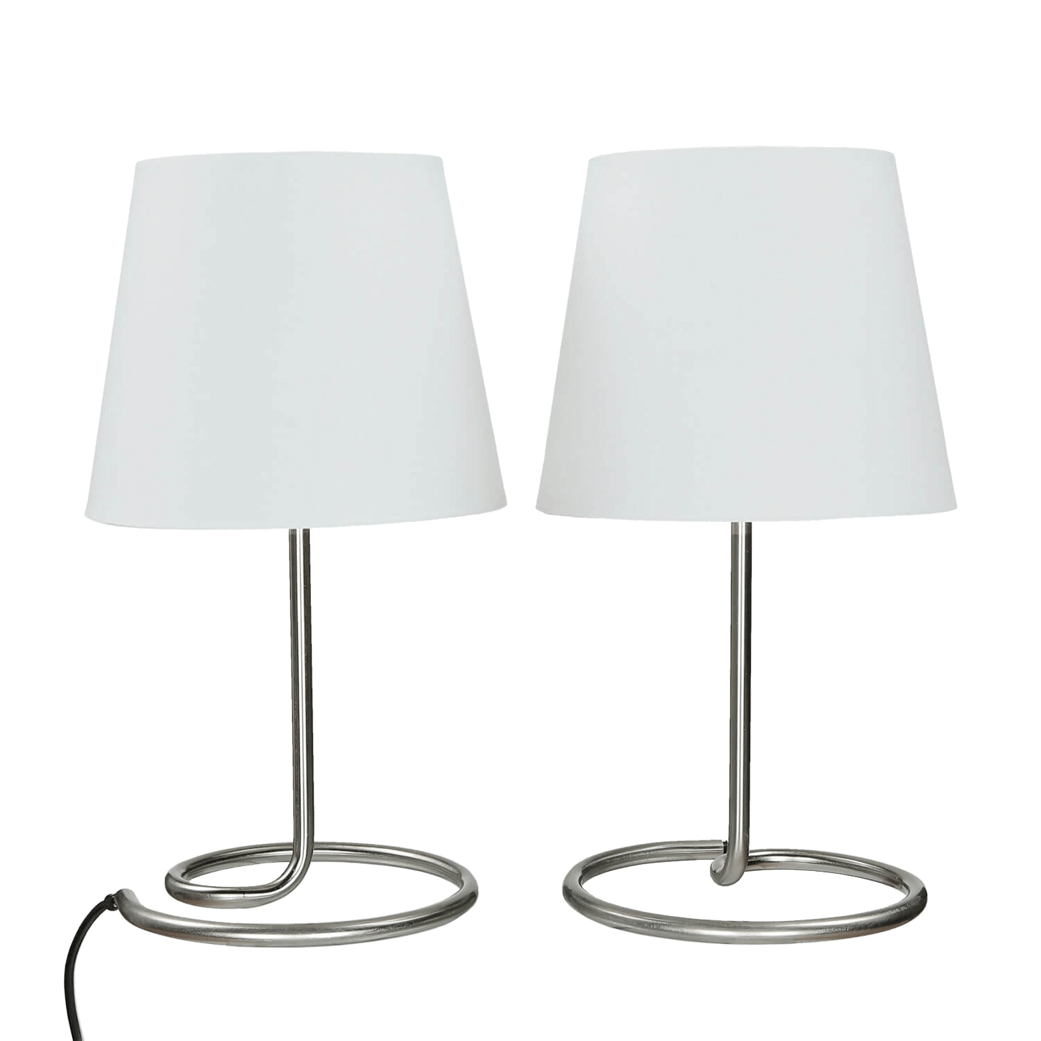 Nachttischlampen Tischleuchte, Tischlampe, Weiß, Standleuchte, Metallbasis