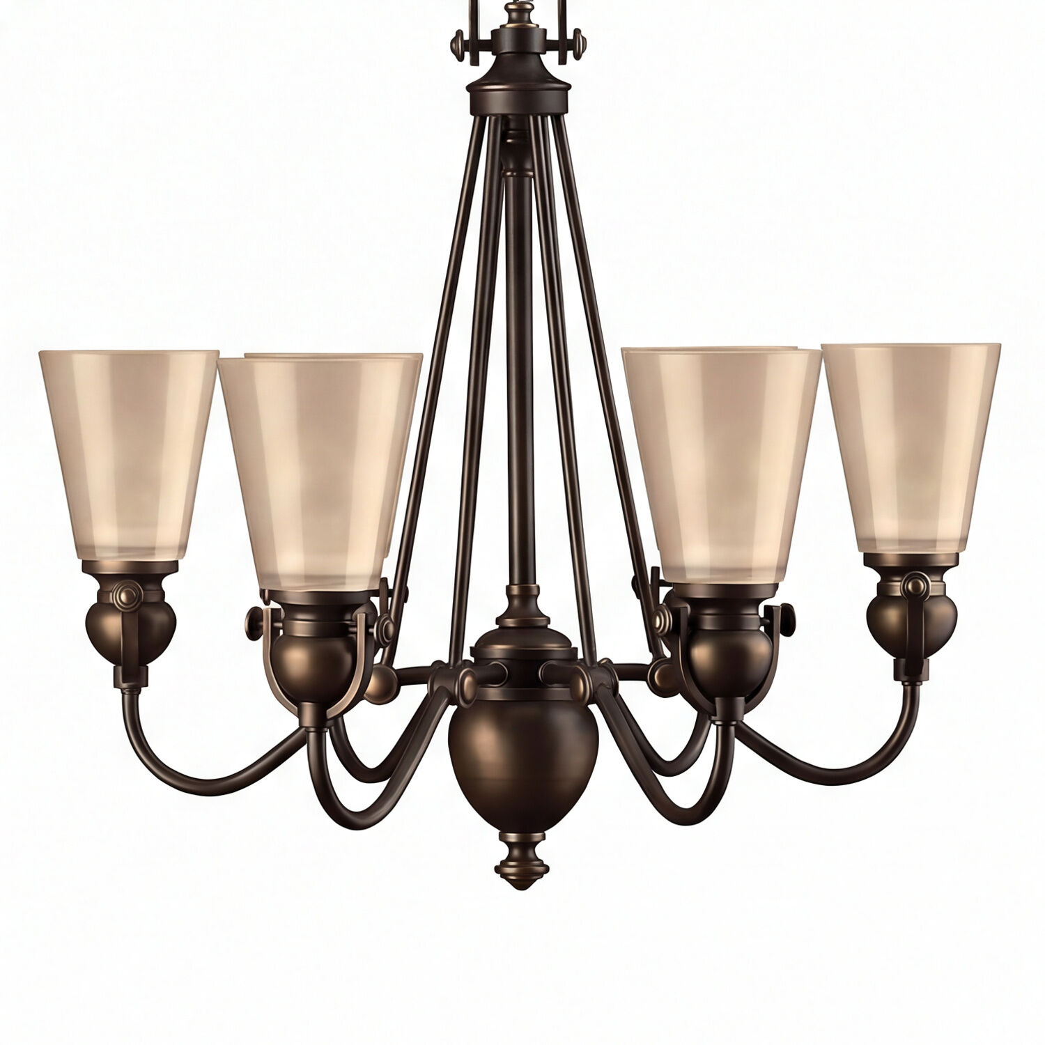 haengeleuchte-pendelleuchte-haengelampe-anabell-7-6-flammig-bronze-antik-beige-vintage-industrie-07 Hängeleuchte, Chandelier, Bronze, Glaskuppel, Fünfarmig
