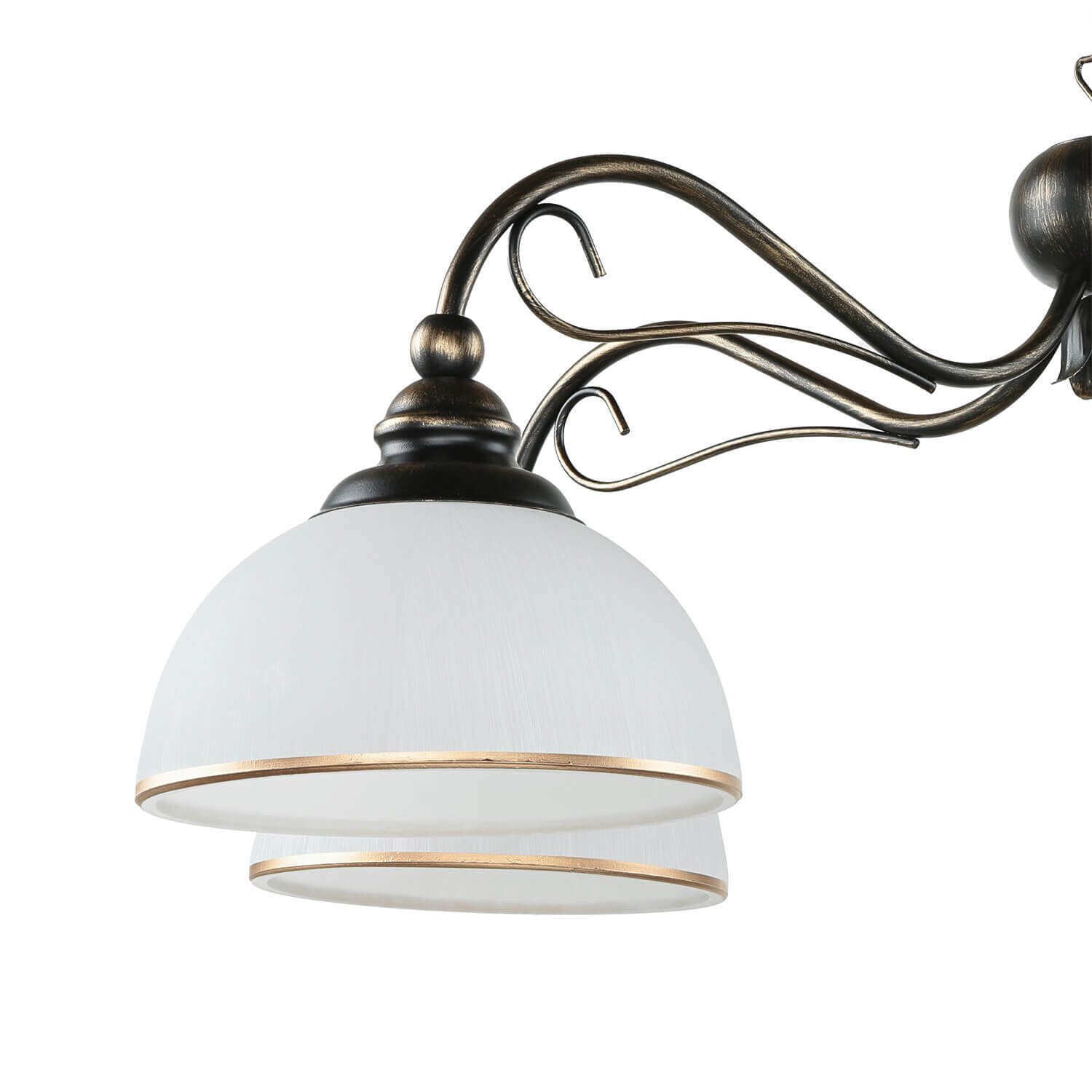 Hängelampe Braun antik Jugendstil Esstisch 5xE27 Lampe, Leuchte