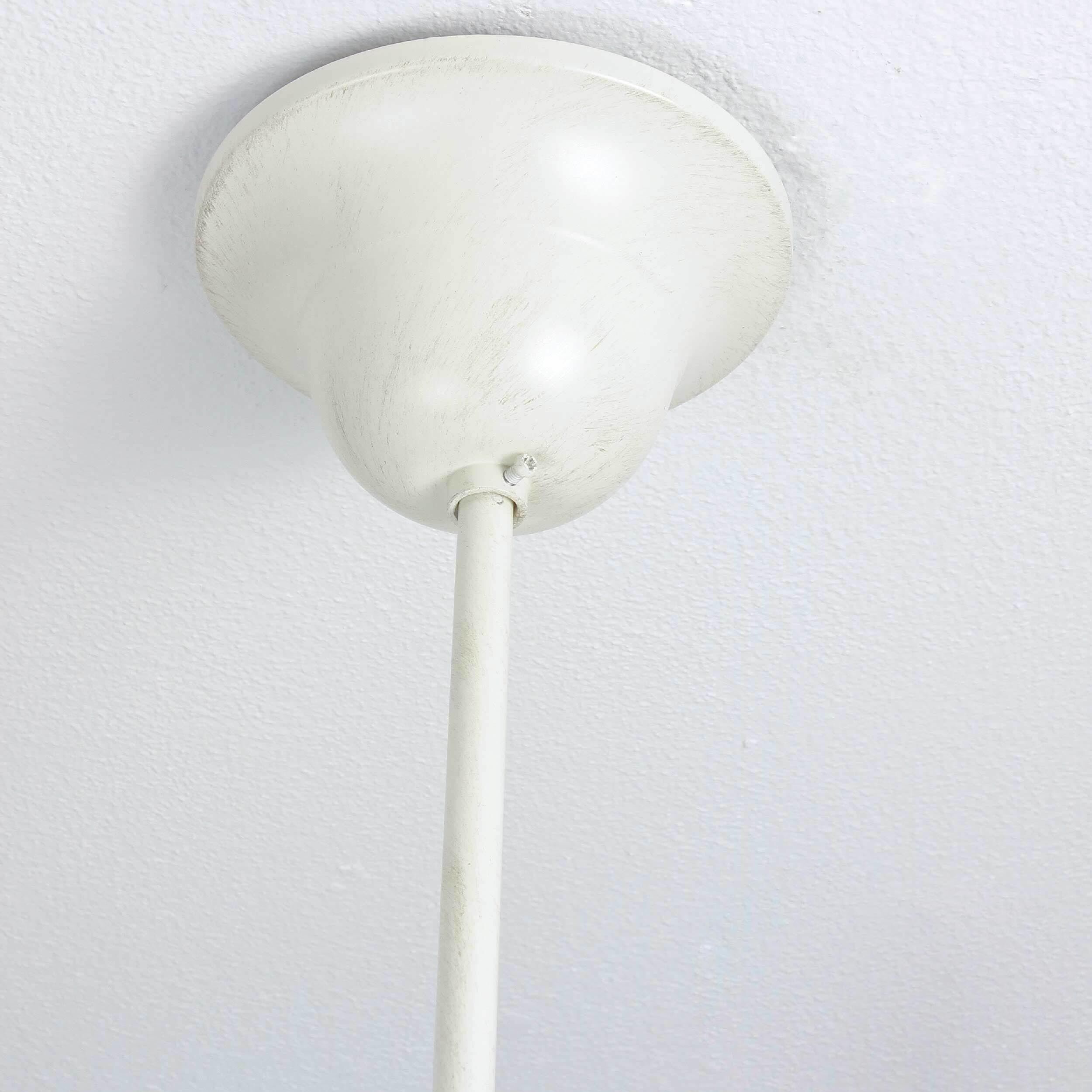 Deckenlampe Weiß Gold Shabby Chic aus Echt-Messing Lampe