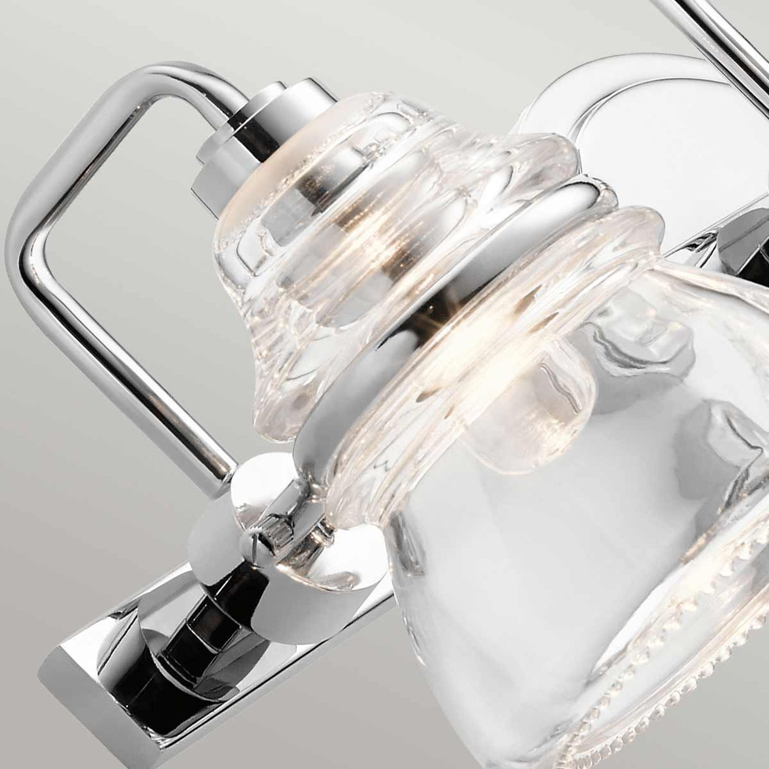 Lampe de salle de bain miroir métal verre 55,9 cm de large IP44 G9 LED