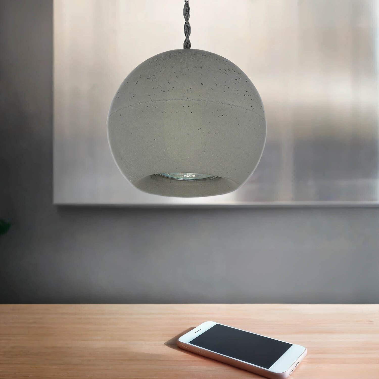 Table Lampe à suspendre GEOMETRIC Ø13cm Béton Gris Elektronik, Handy, Telefon, Lampe