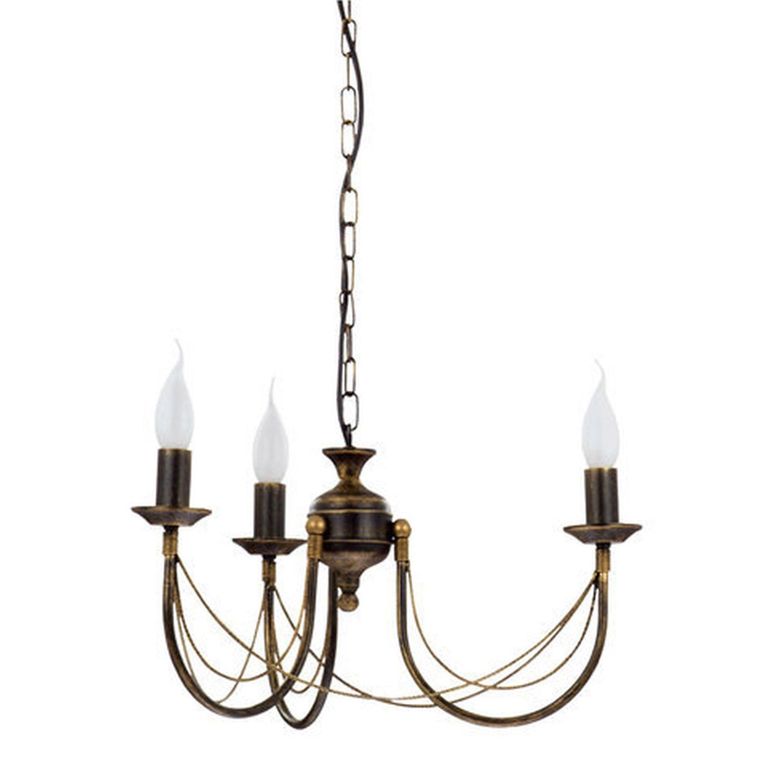 Lustre rustique Ares à 3 flammes Leuchter, Lampe, Leuchte