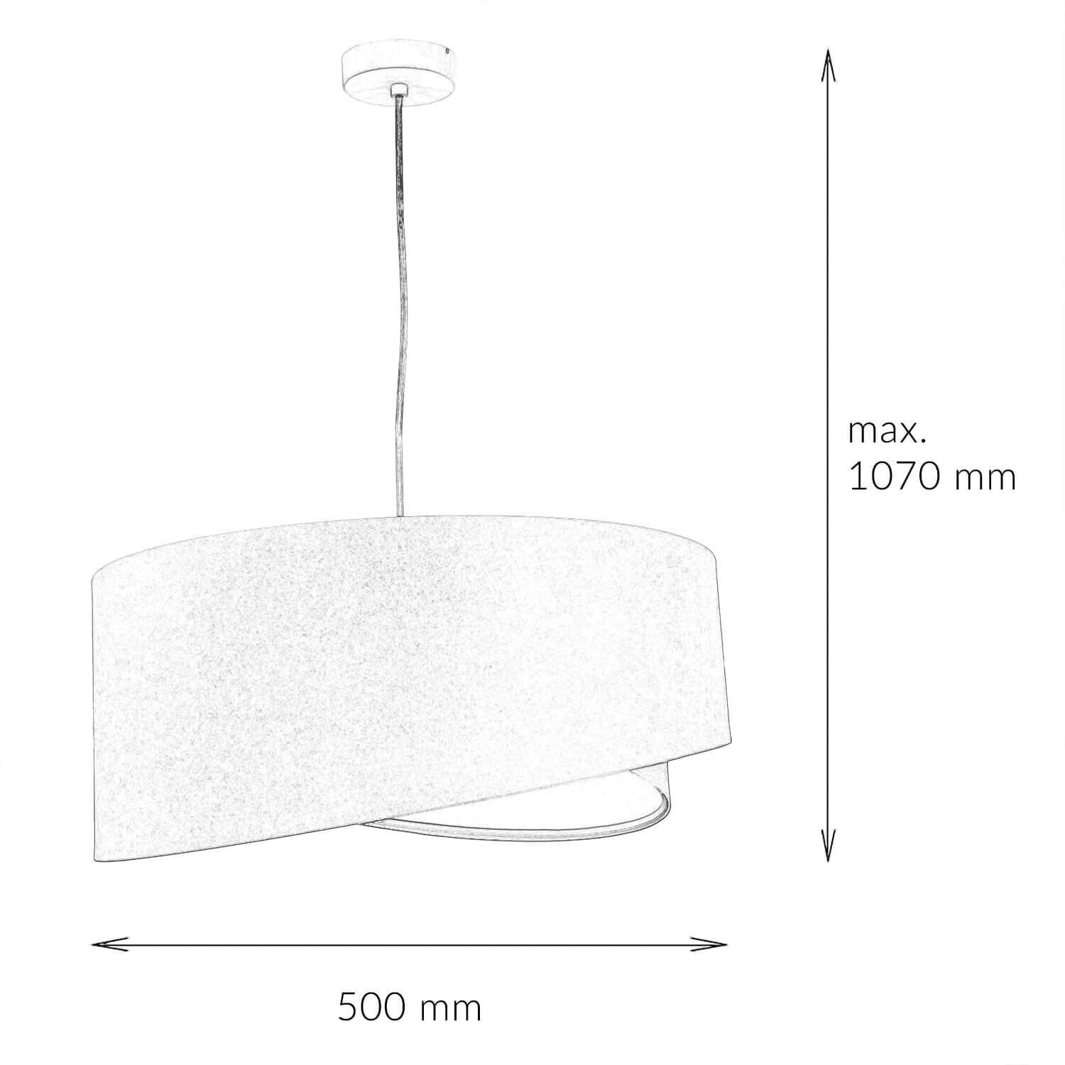 Hängeleuchte rund Groß Beige Weiß Ø50cm Esstisch Hängeleuchte rund Groß Beige Weiß Ø50cm Esstisch