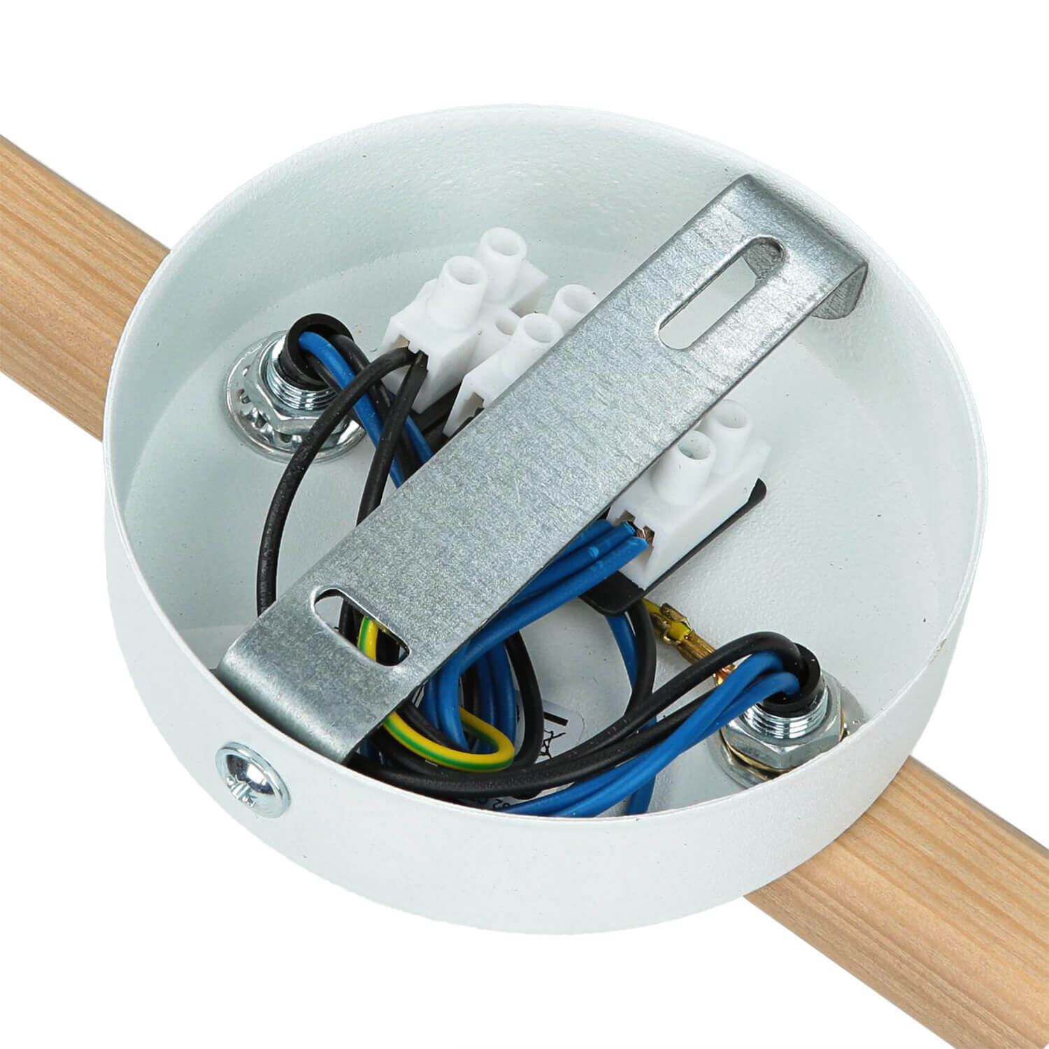 Plafonnier à faible éblouissement en pin G9 L:47 cm allongé