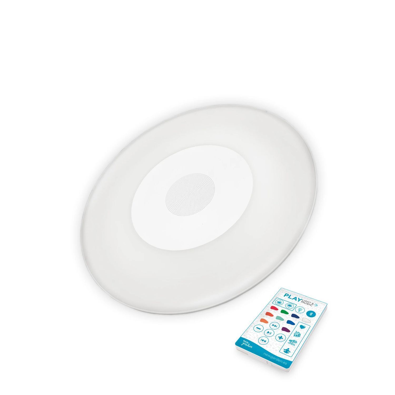 Lampe de piscine LED Akku Dimmer Changement de couleur Ø 39 cm sans fil IP67 Untertasse, Teller, Kunst, Porzellan, Töpferei