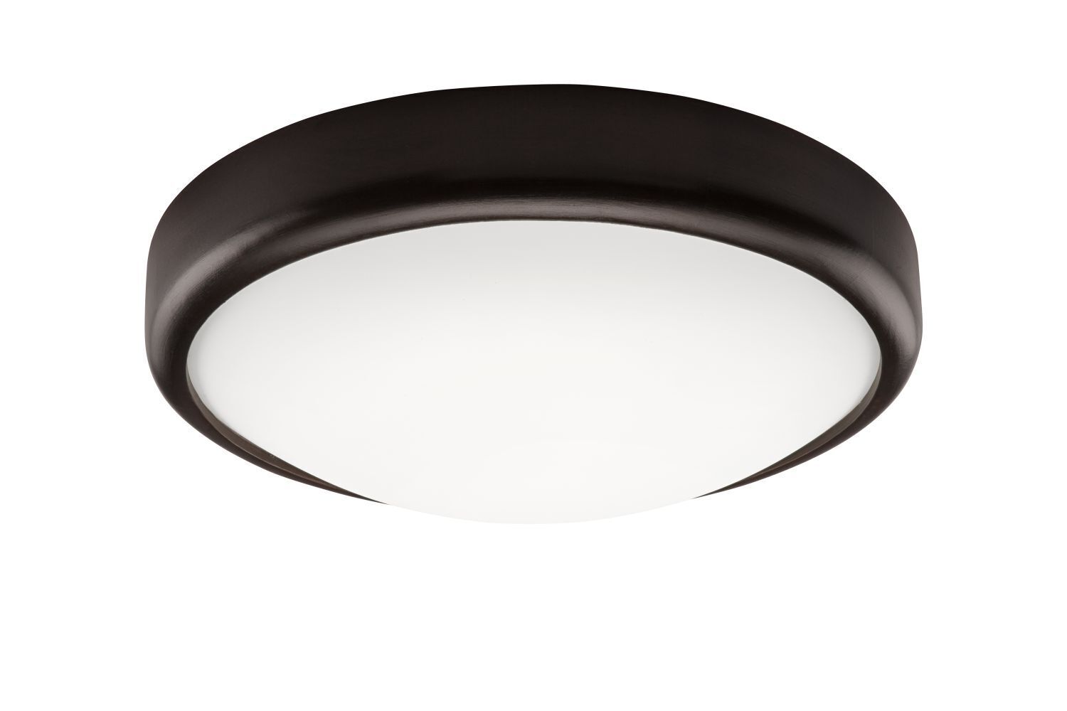 Plafonnier Bois Rond Marron Salon Moderne