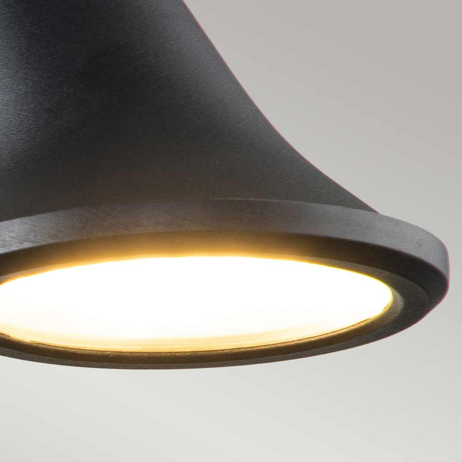 LED Außenleuchte Edelstahl H: 20,8 cm IP66 Schwarz schwenkbar Lampe, Deckenleuchte, schwarz, warmweißes Licht, Pendelleuchte