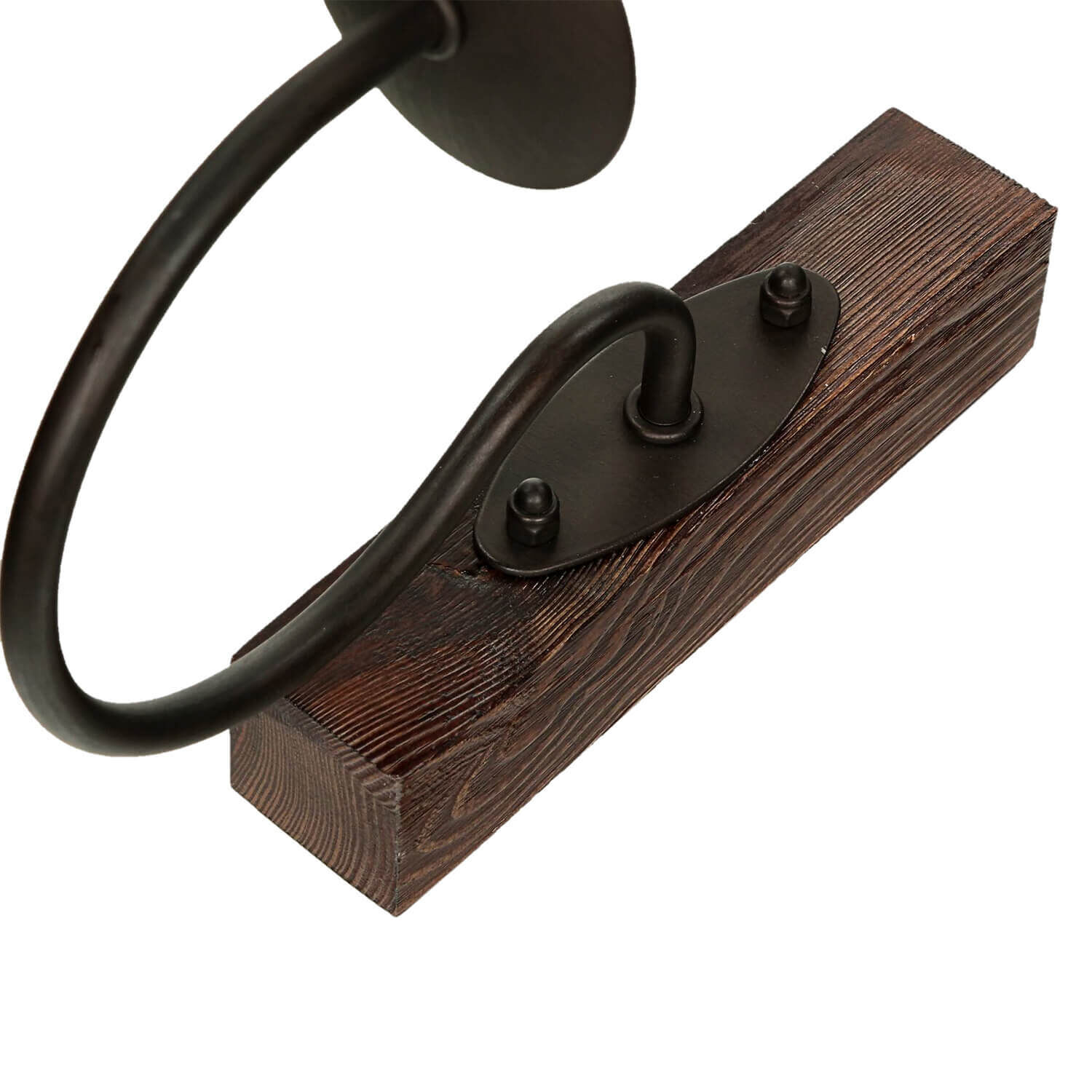 Applique murale avec abat-jour Brun Beige style rustique Griff