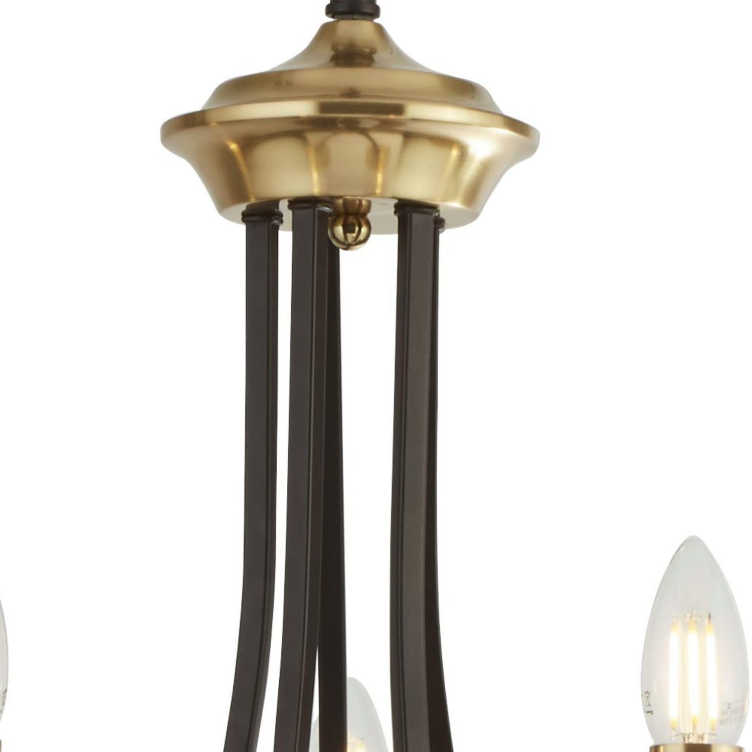 Lustre en bronze Ø 58 cm 5-flamme E14 métal