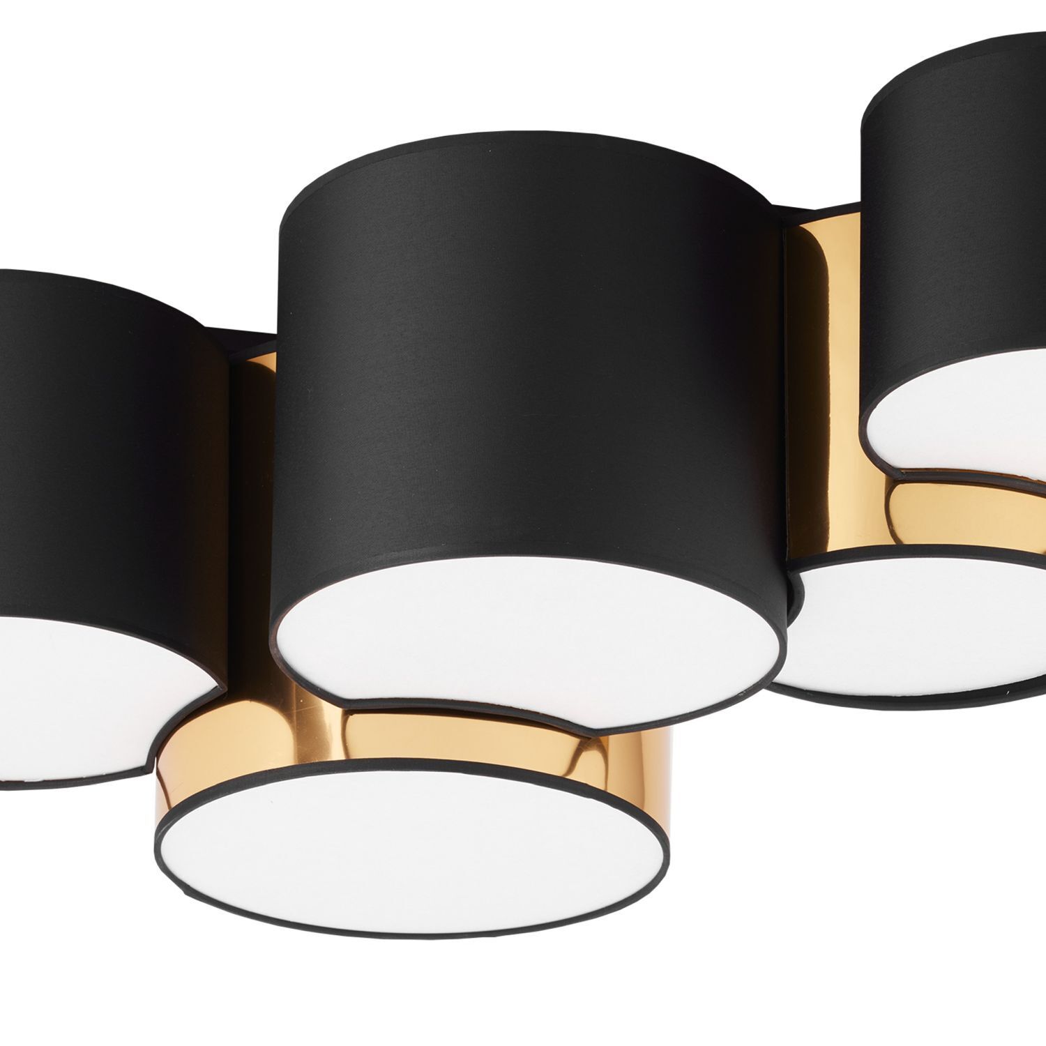 Plafonnier Moderne 5 flammes Noir Or faible éblouissement E27 Deckenleuchte, Lampe