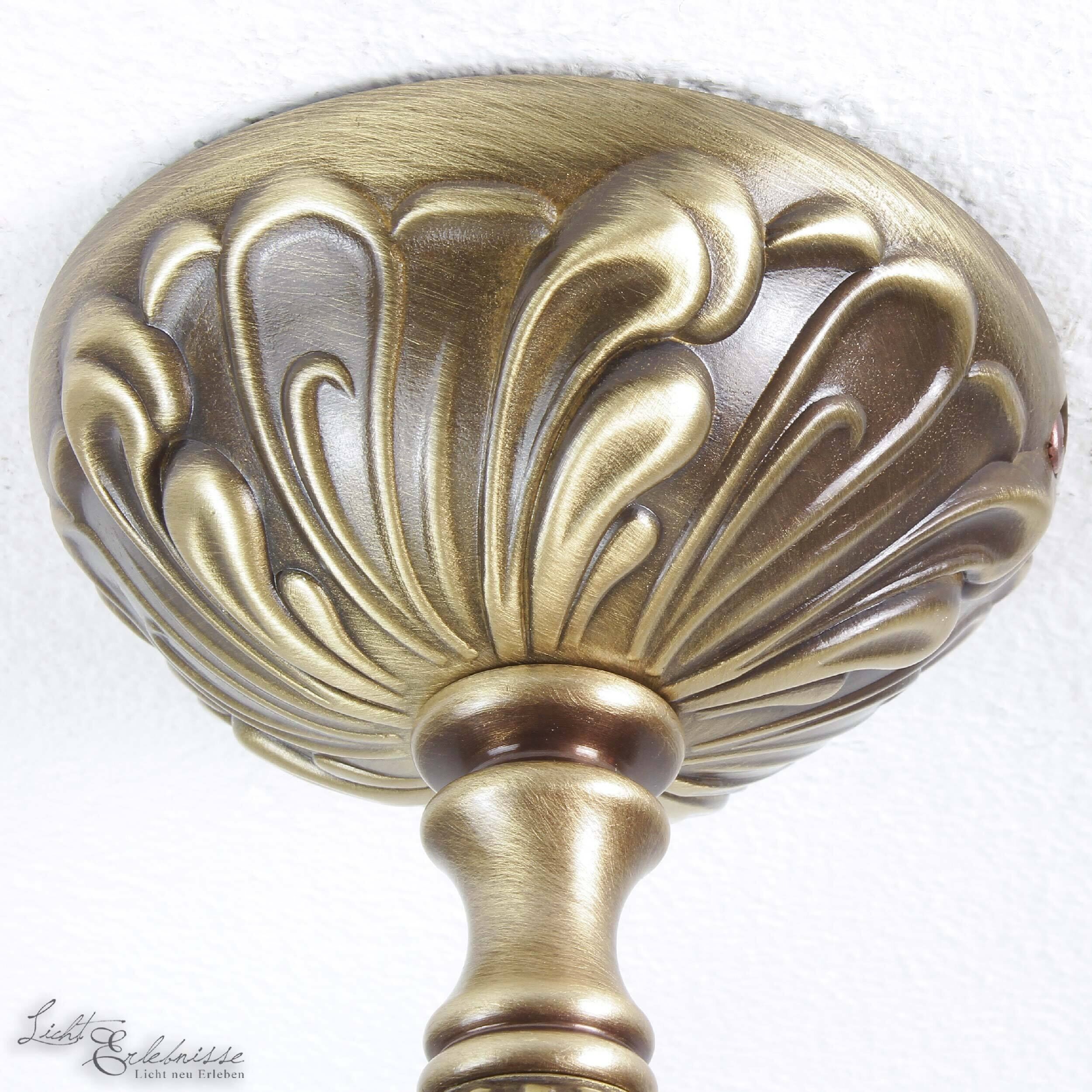 Plafonnier Art Nouveau Plafonnier beige Bronze