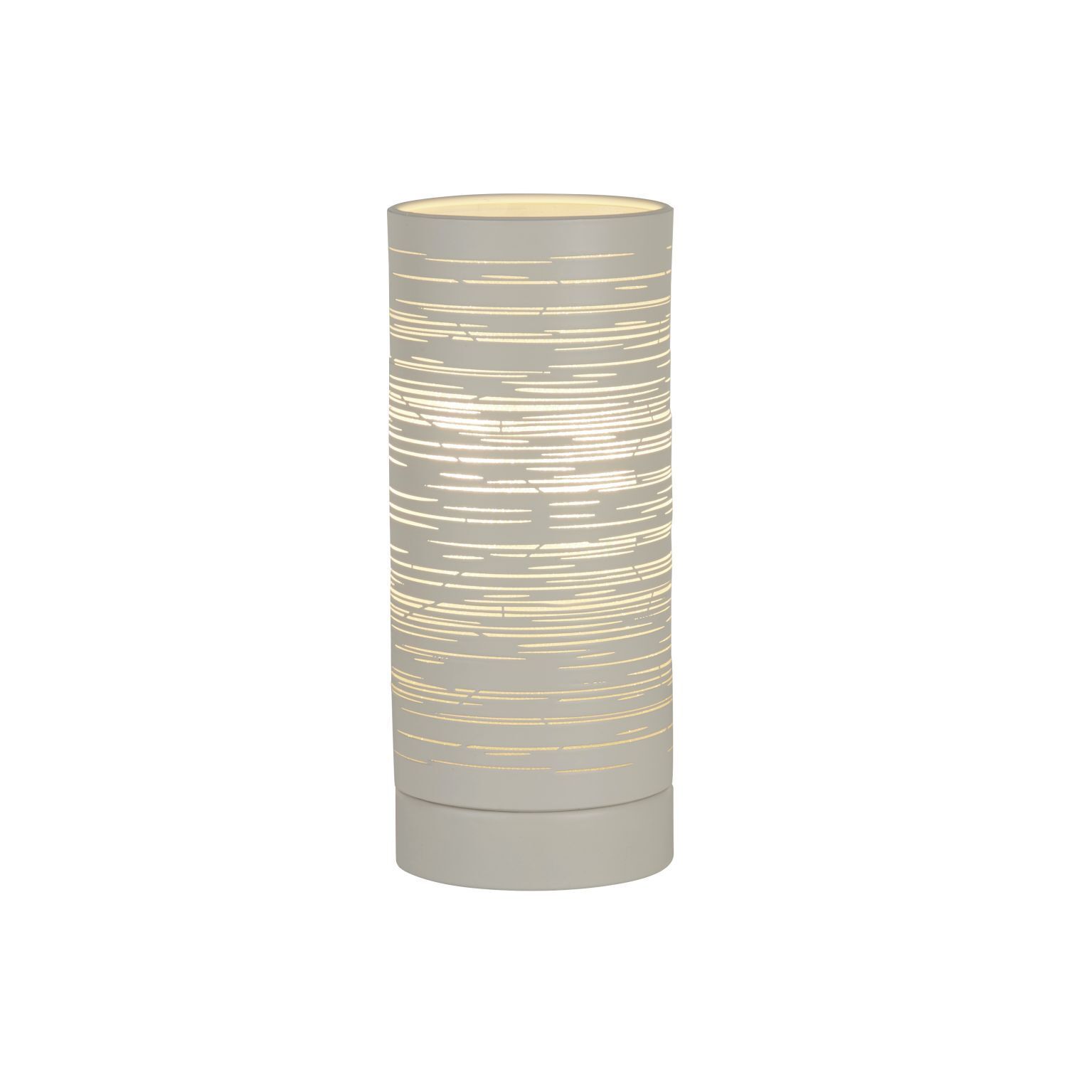 Petite lampe de table E14 20 cm Ø 8,5 cm Blanc Métal Moderne