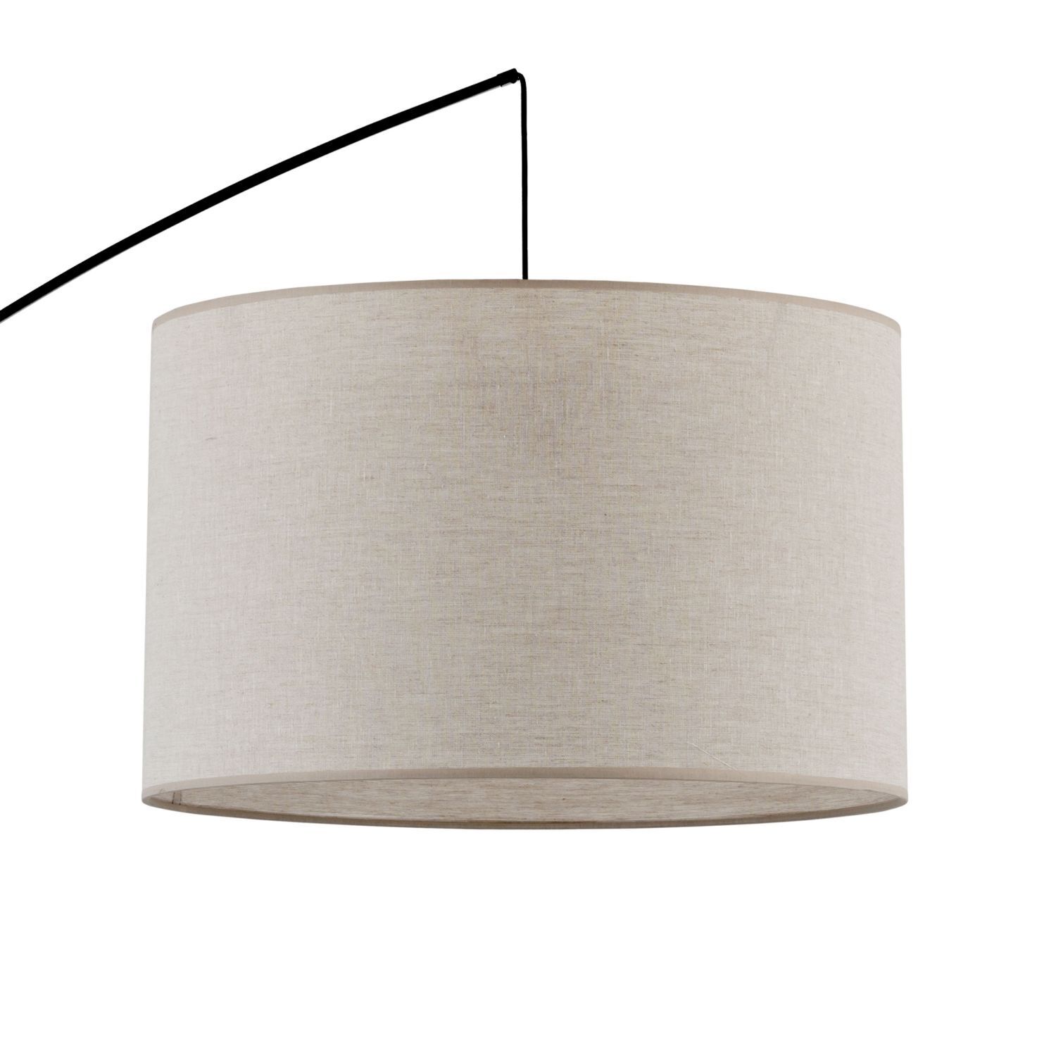 Lampe à arc grand tissu métal courbé 245 cm de haut