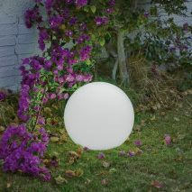Gartenlampe, LED-Lampe, Gartenbeleuchtung, Rundleuchte, Solarleuchte