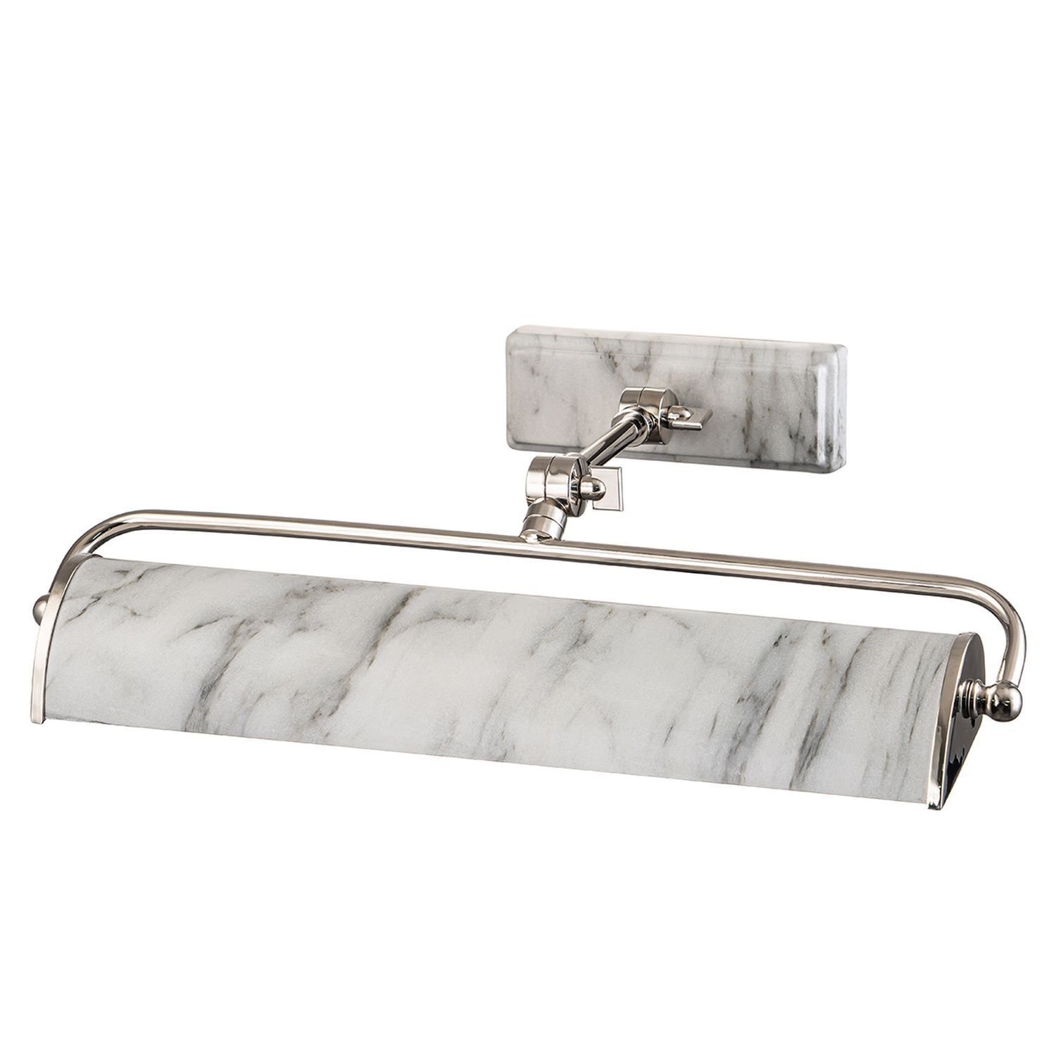 Lampe à tableau métal ajustable L : 44,5 cm aspect marbre