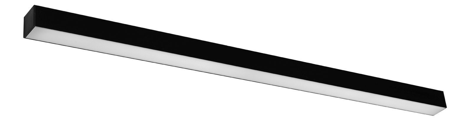 Applique LED noire métal 118 cm de long 4000 K 3640 lm