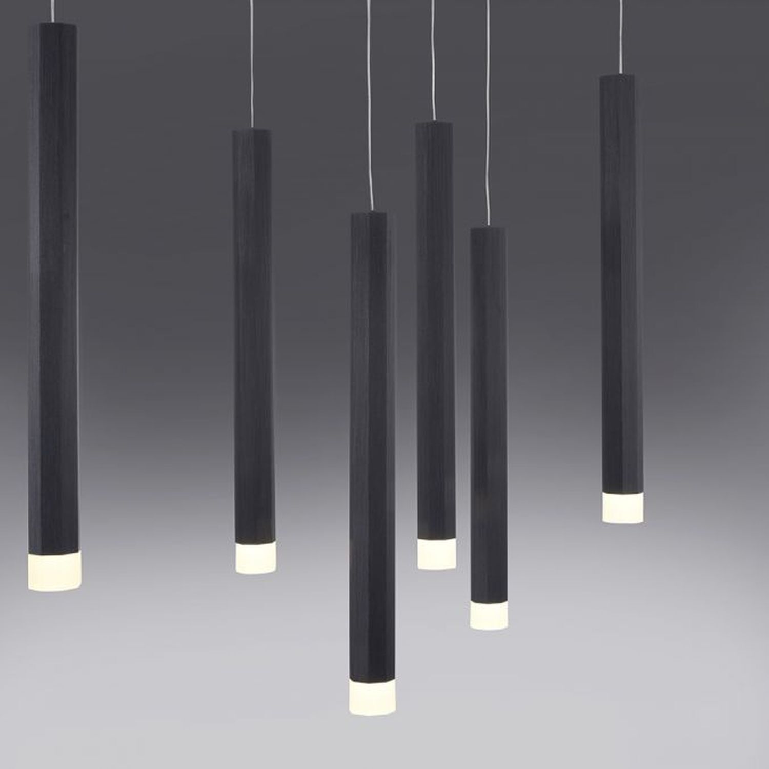 Lampe LED à suspendre métal 3000 K blanc chaud 550 lm noir