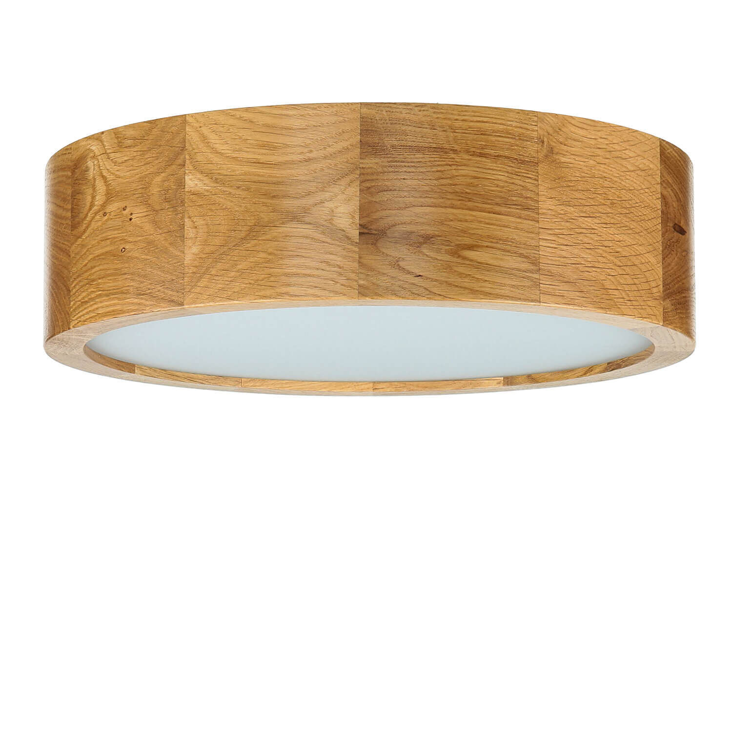 Plafonnier LED Salon Lampe en bois Chêne