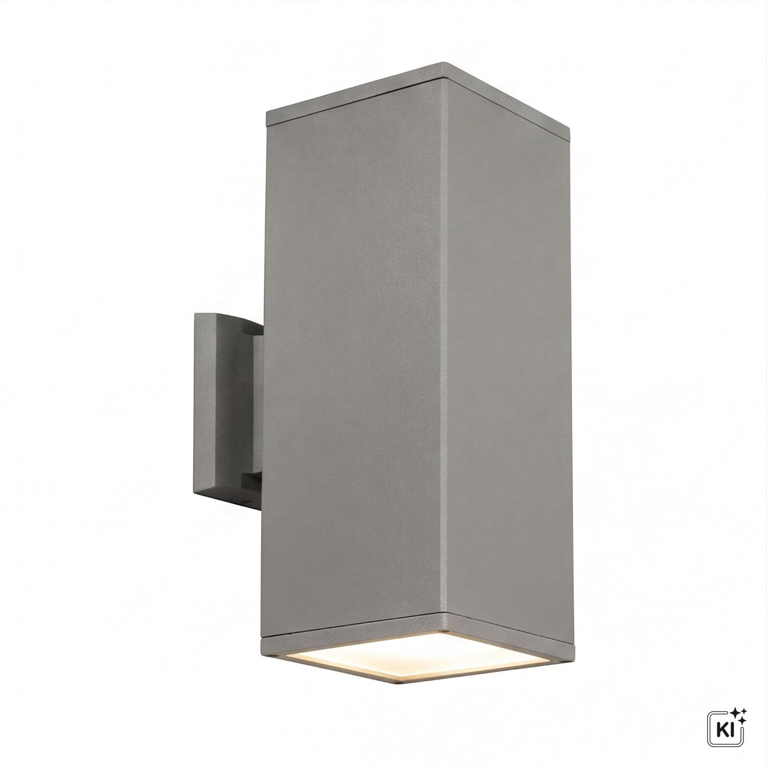 Applique murale en aluminium argenté IP54 Moderne