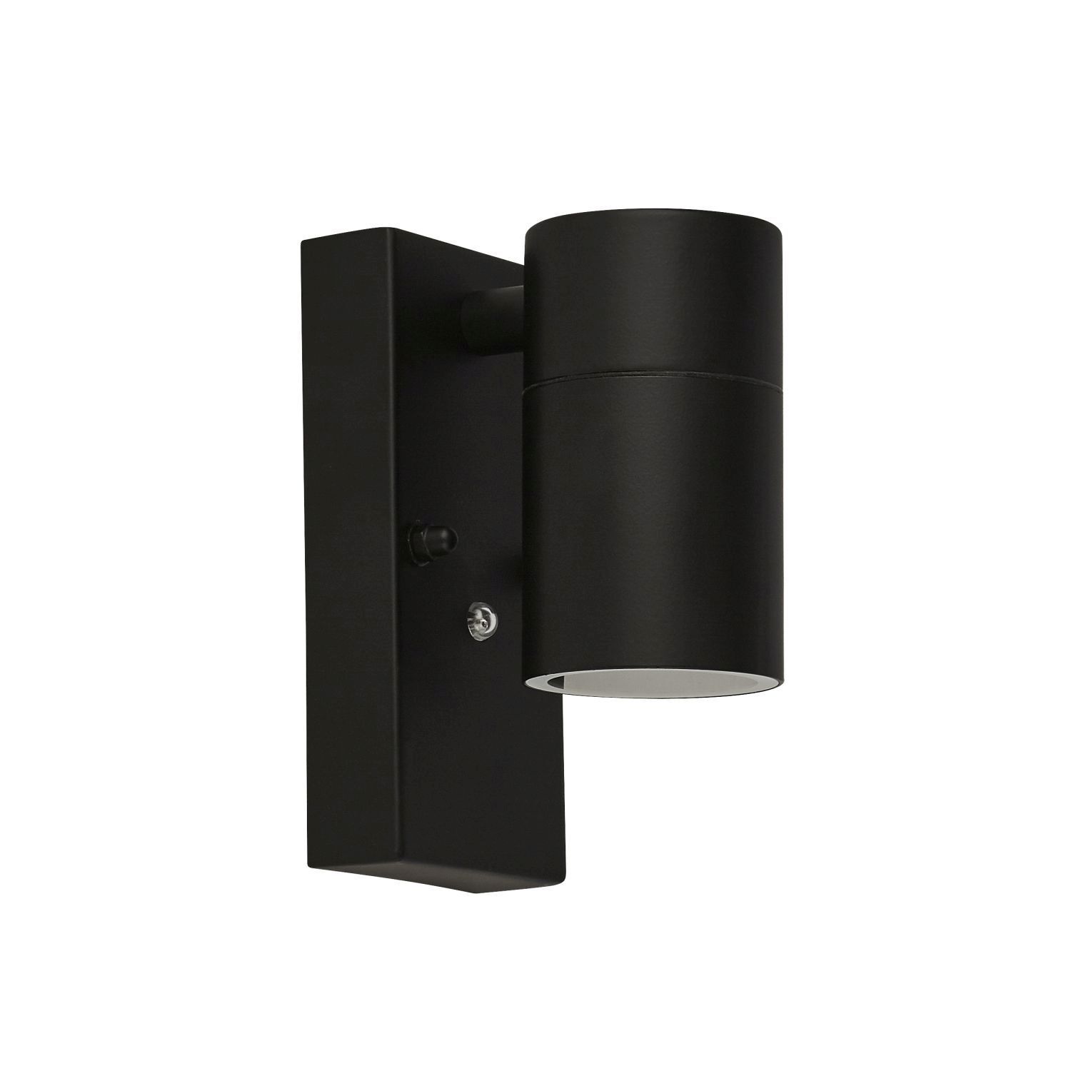 Applique murale extérieure Noir IP44 Métal H:15 cm accentué