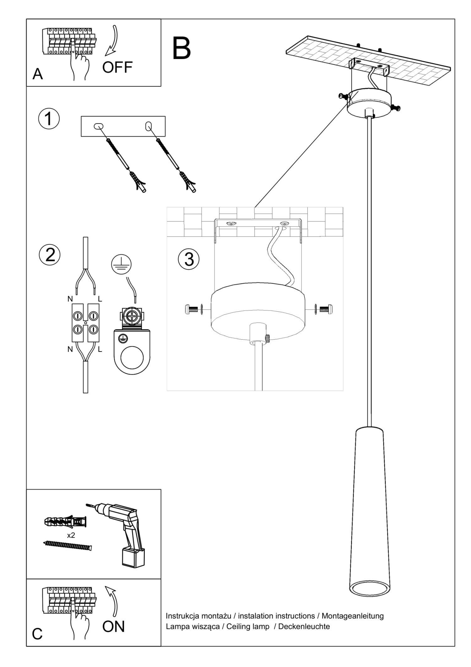 Suspension en céramique blanche à peindre Ø 7,5 cm étroit