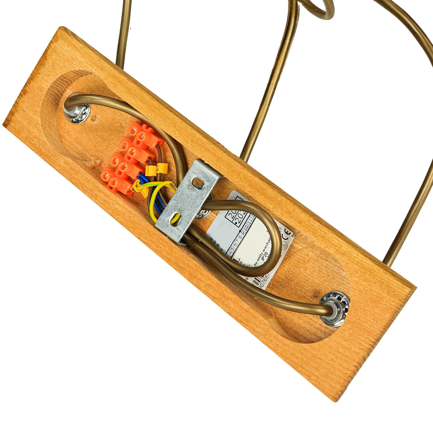 Lampe à suspendre Éclairage Bois Rustique Table de salle à manger Verkabelung