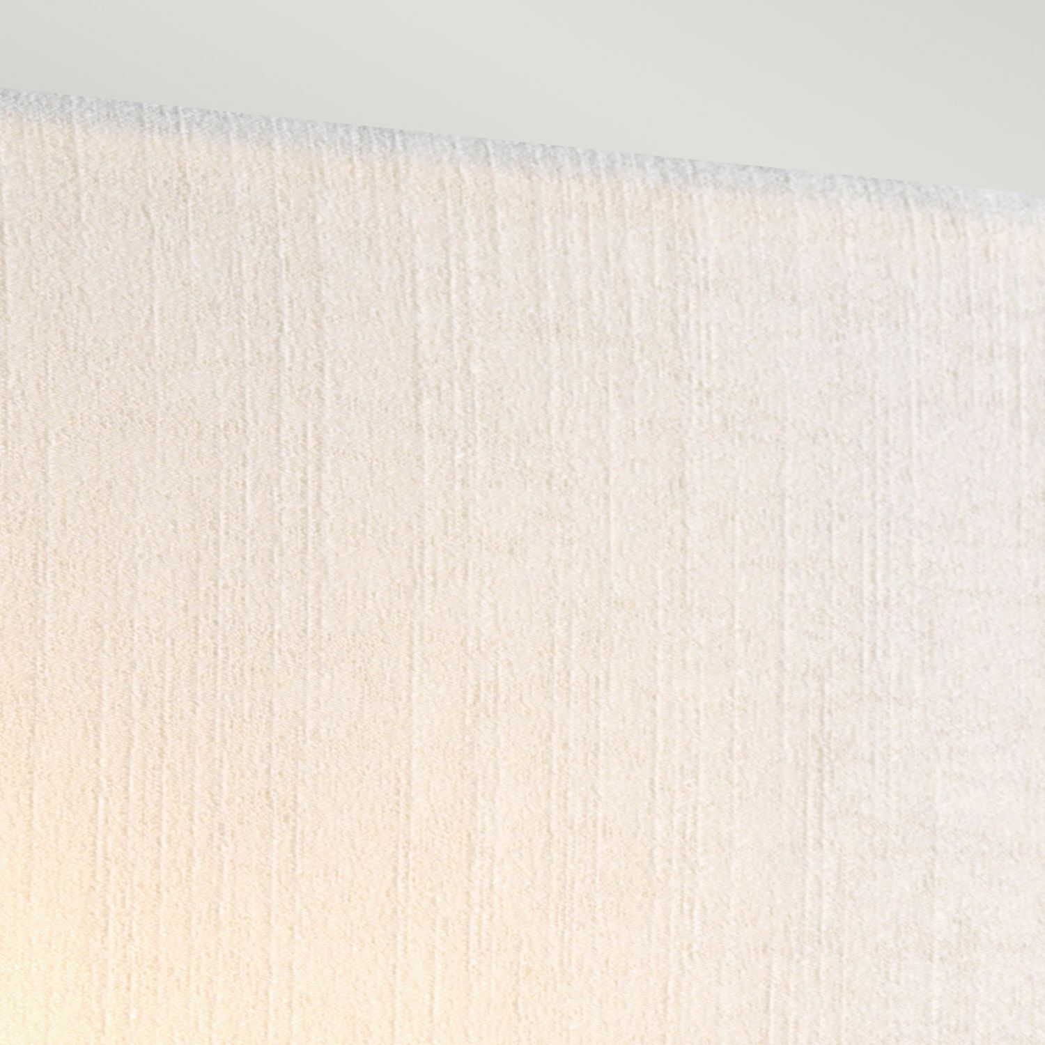 Applique murale carrée tissu Up Down E27 crème chrome