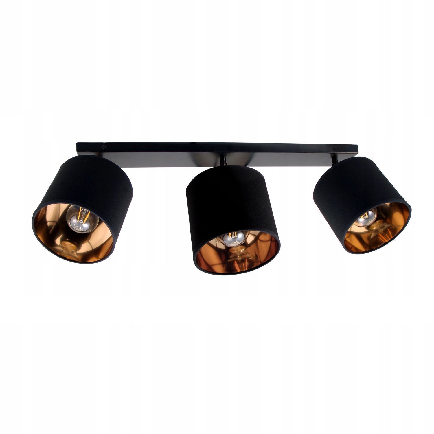 Spot de plafond réglable en tissu E27, longueur 90 cm, faible éblouissement