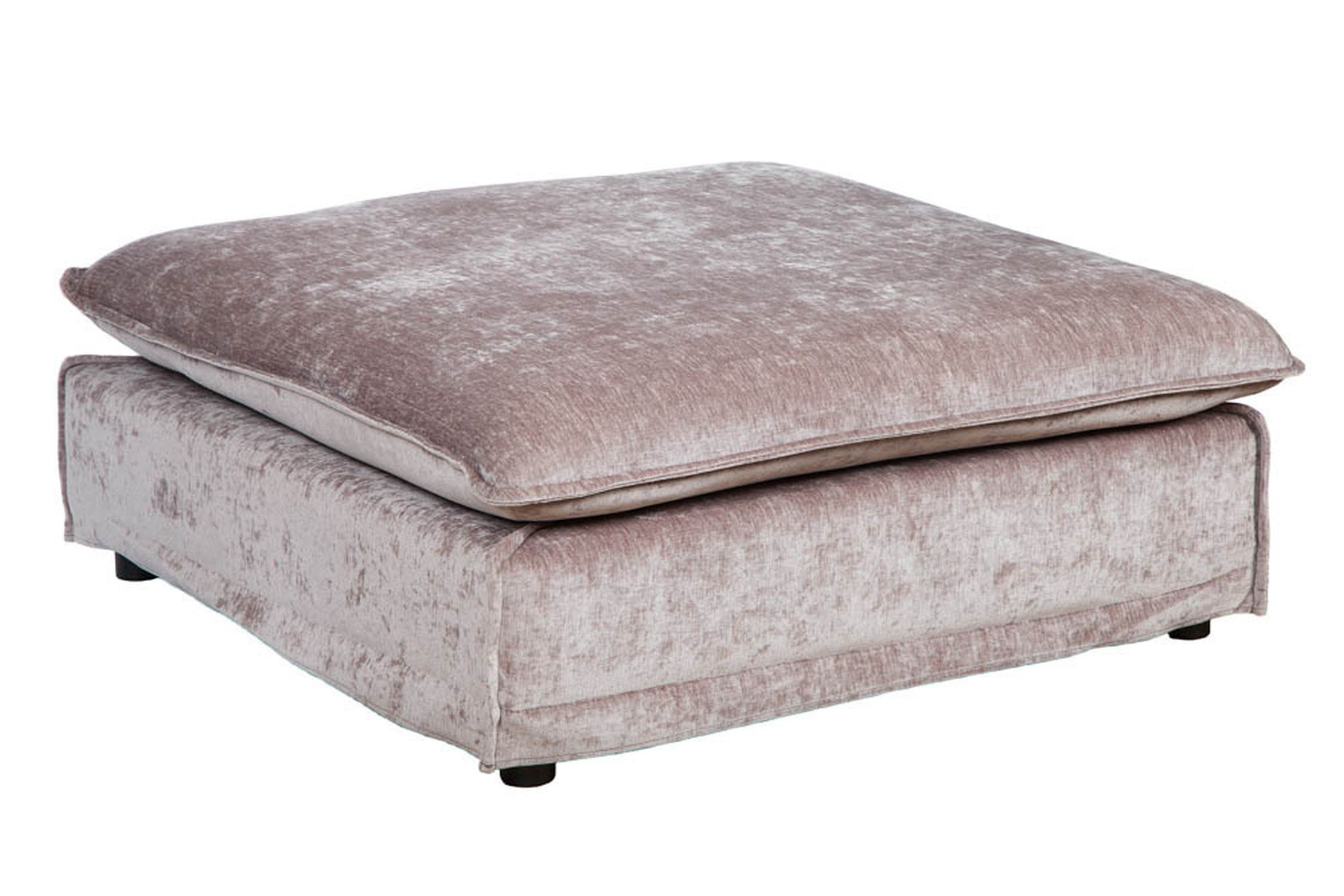 Pouf en velours taupe L : 100 cm housse lavable Moebel, Couch, Osmanisch