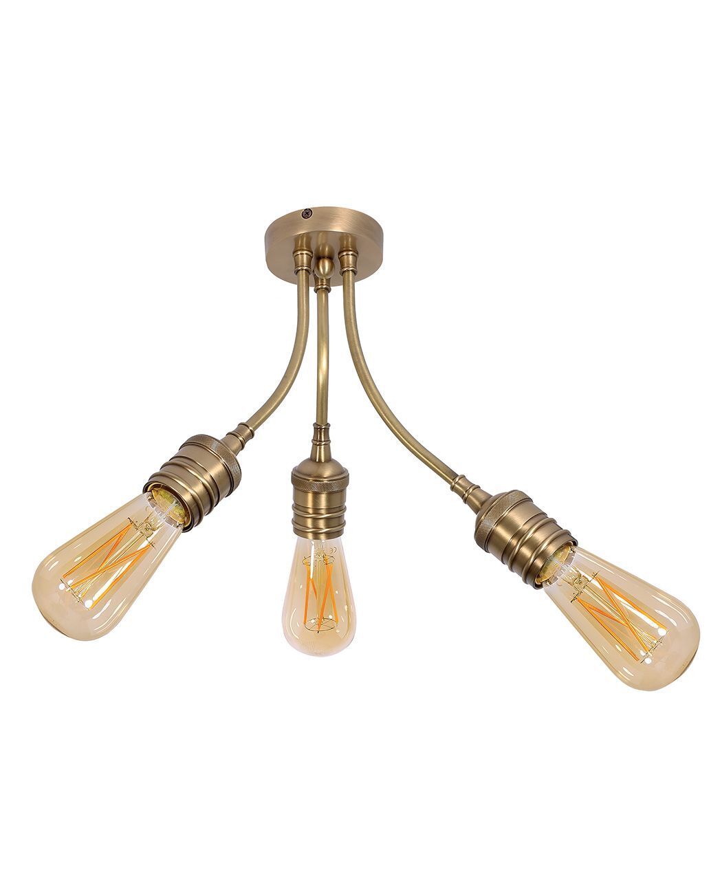 Plafonnier Premium LIGHT BULB Laiton véritable industriel