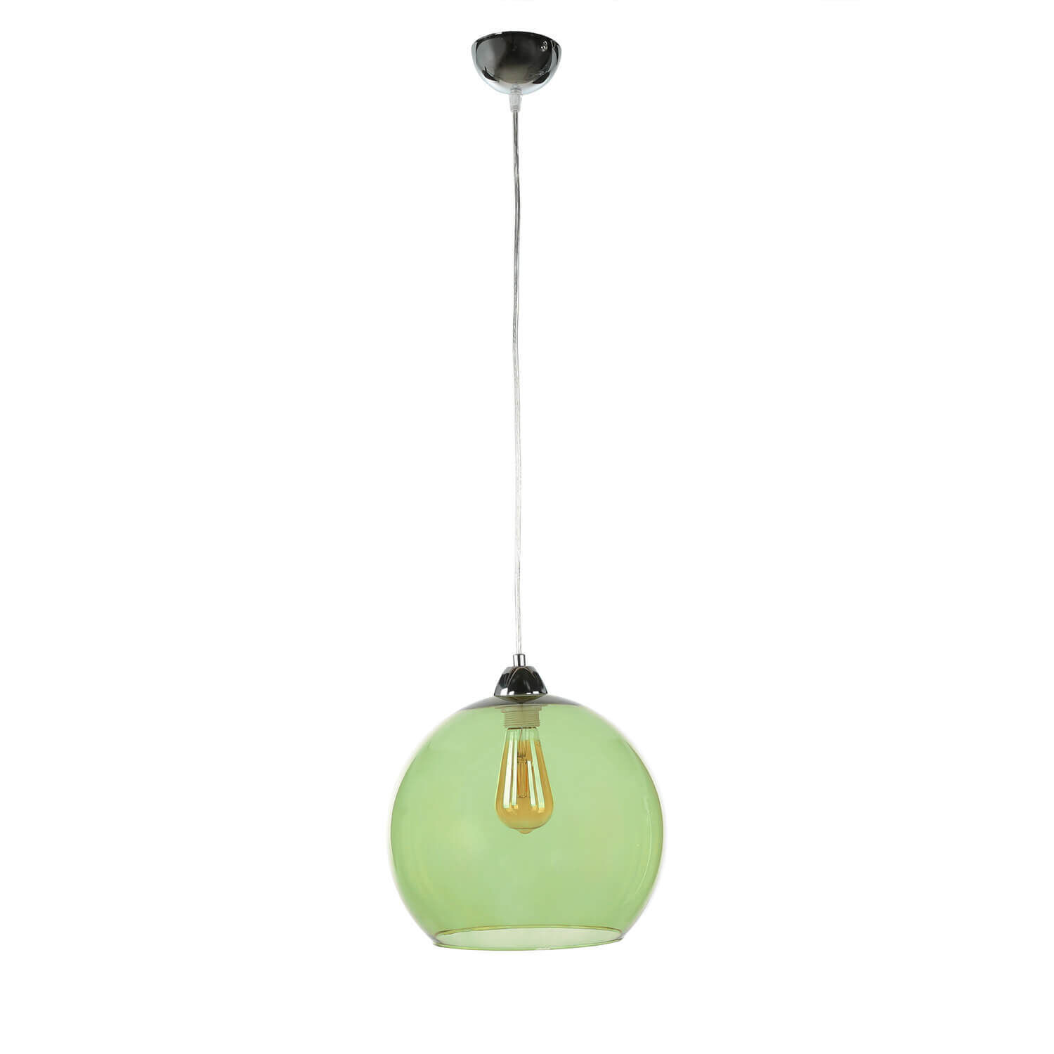 Lampe à suspendre avec abat-jour en verre Vert