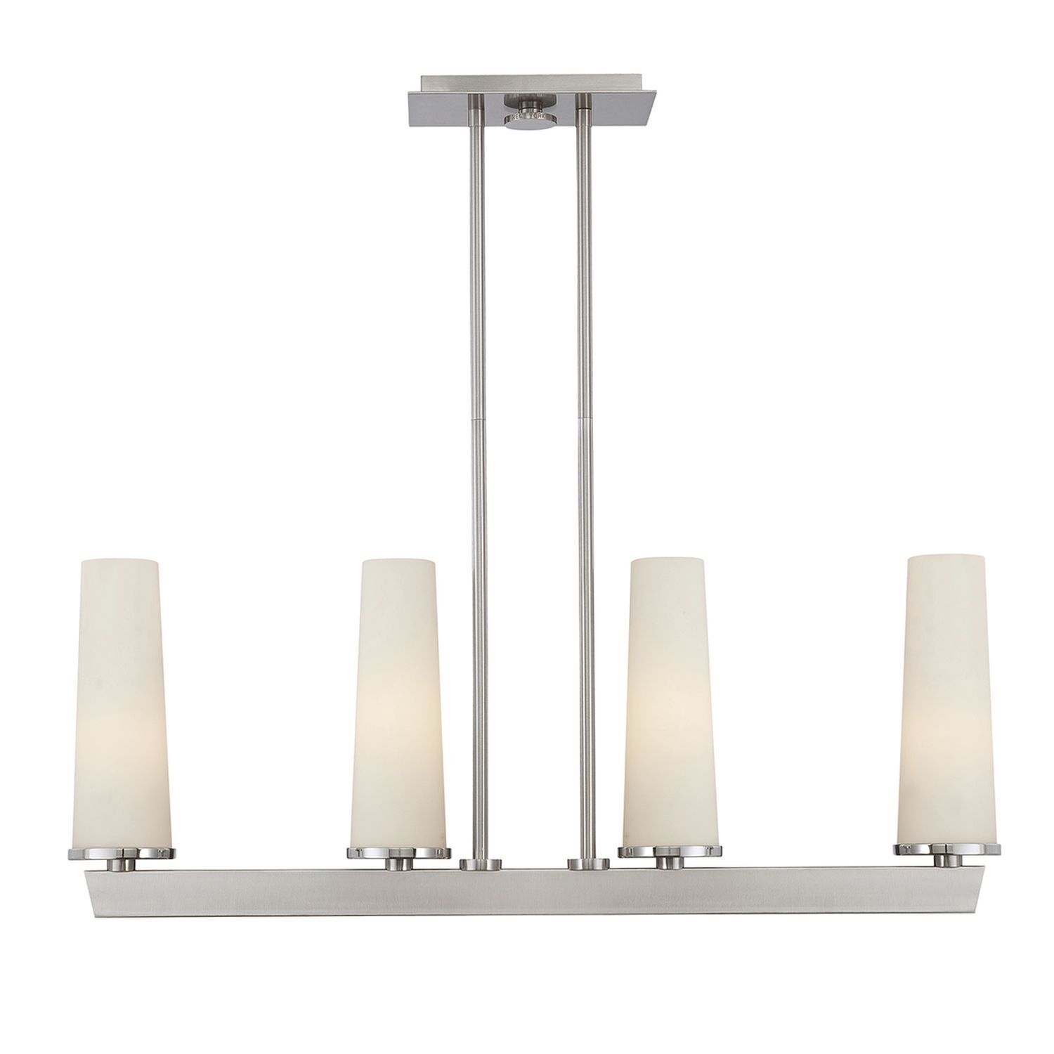 Lampe de plafonnier métal verre Moderne en nickel blanc LEDIBEL