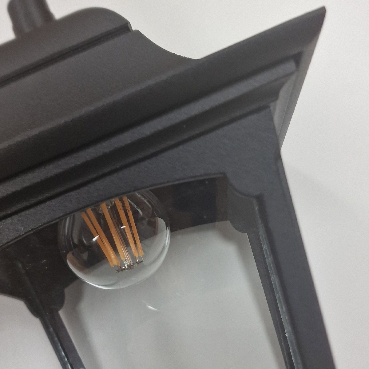 Lampe à suspendre extérieure IP44 noir E27 verre aluminium