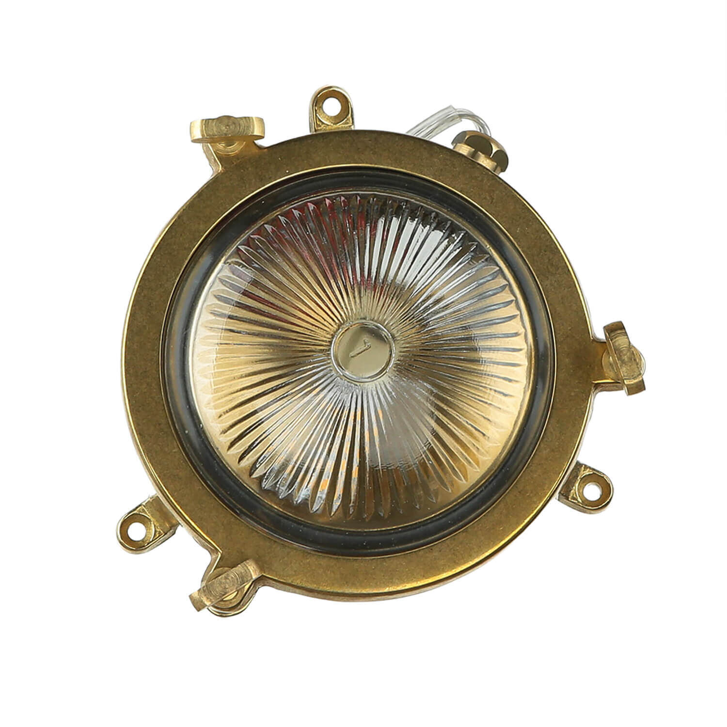 Applique extérieure laiton rond IP44 Maritim porte d'entrée