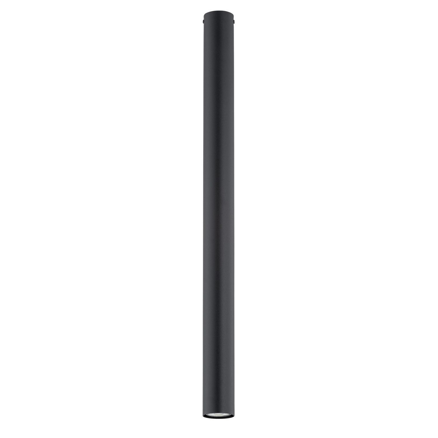 Plafonnier apparent métal XXL H : 80 cm D : 6 cm GU10 noir