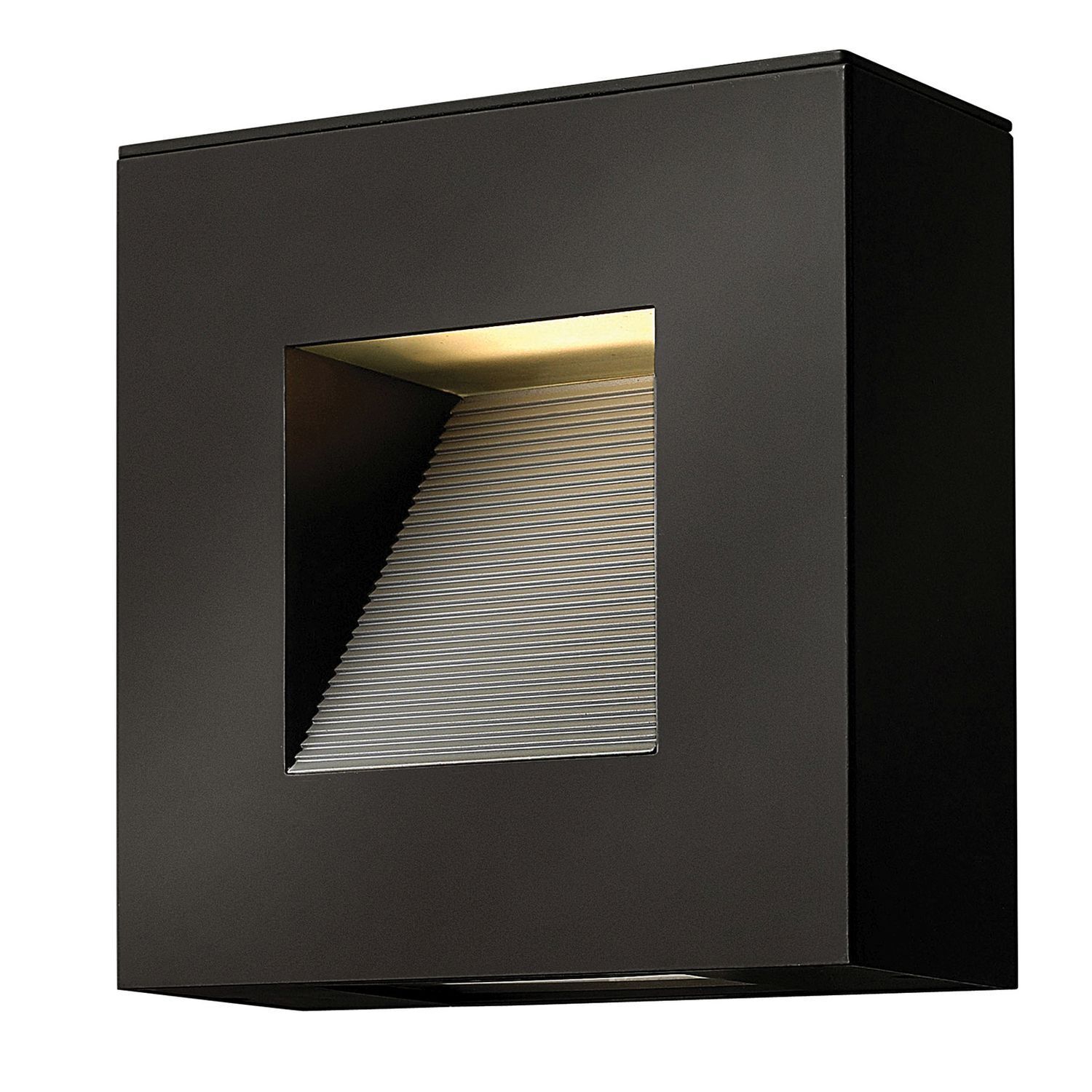 Applique murale LED Extérieur Noir Alu carré IP44