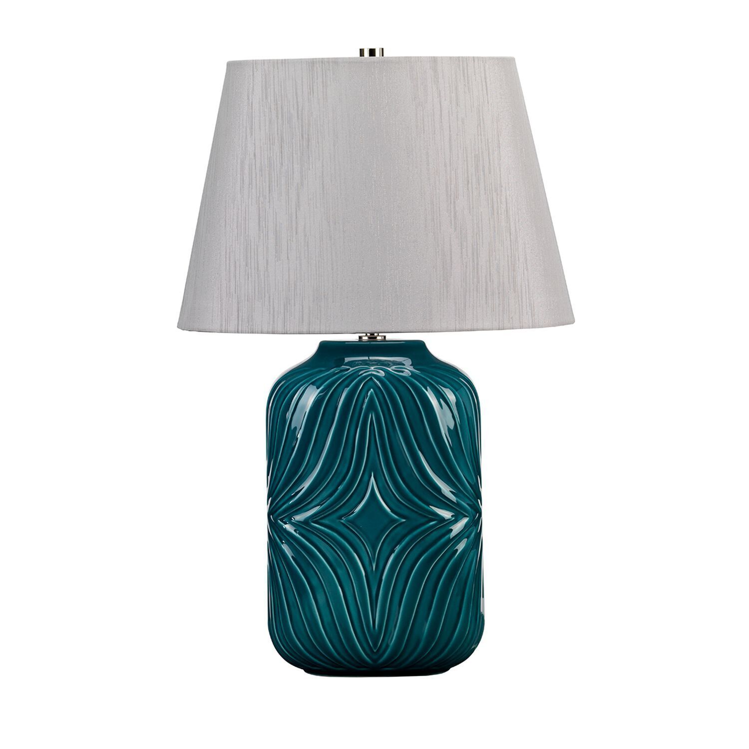 Lampe de table ALEXIS Turquoise Porcelaine H:56cm Lampe